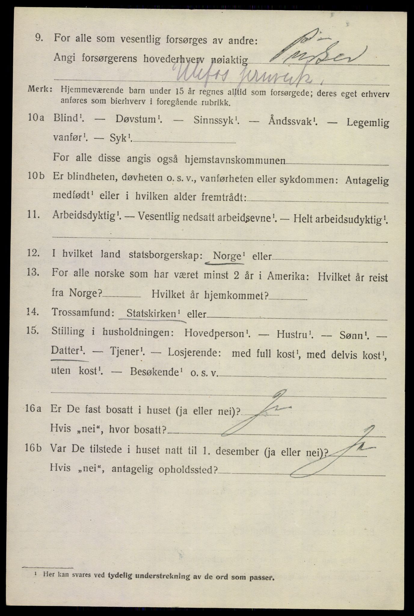 SAKO, 1920 census for Holla, 1920, p. 3974