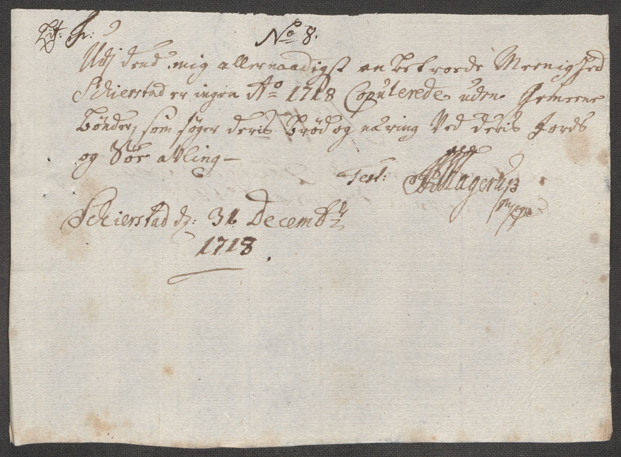 Rentekammeret inntil 1814, Reviderte regnskaper, Fogderegnskap, AV/RA-EA-4092/R66/L4588: Fogderegnskap Salten, 1718, p. 167