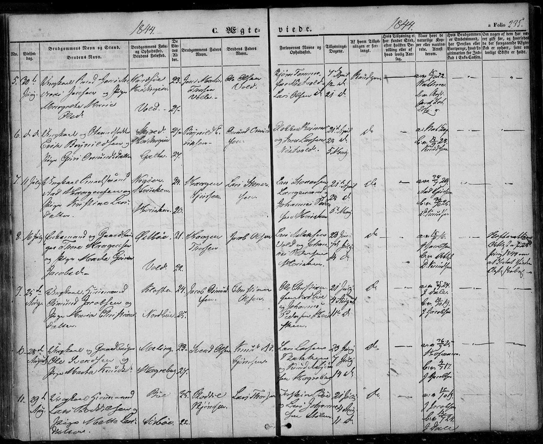 Rennesøy sokneprestkontor, AV/SAST-A -101827/H/Ha/Haa/L0005: Parish register (official) no. A 5, 1838-1859, p. 235