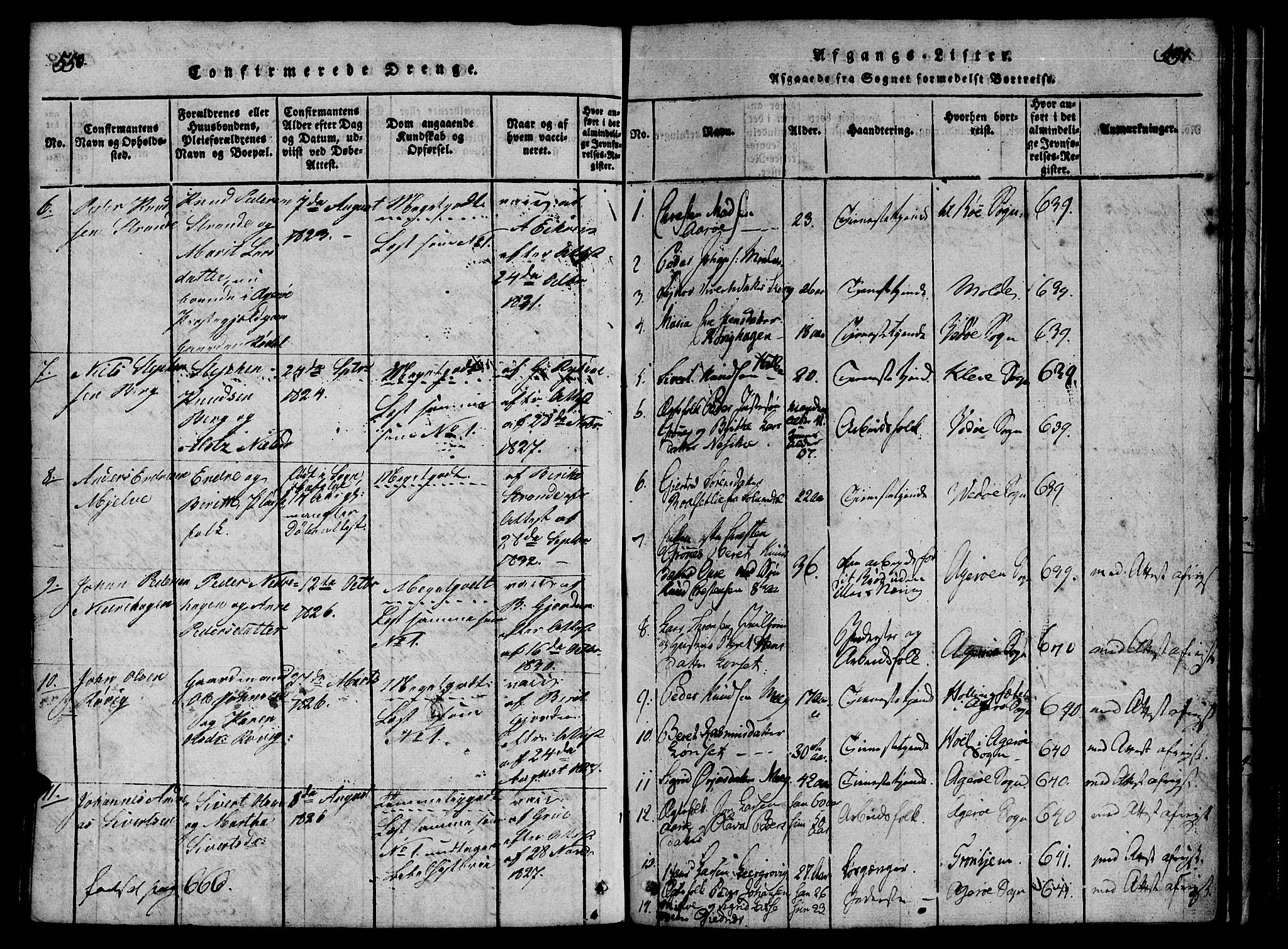 Ministerialprotokoller, klokkerbøker og fødselsregistre - Møre og Romsdal, SAT/A-1454/555/L0652: Parish register (official) no. 555A03, 1817-1843, p. 550-551