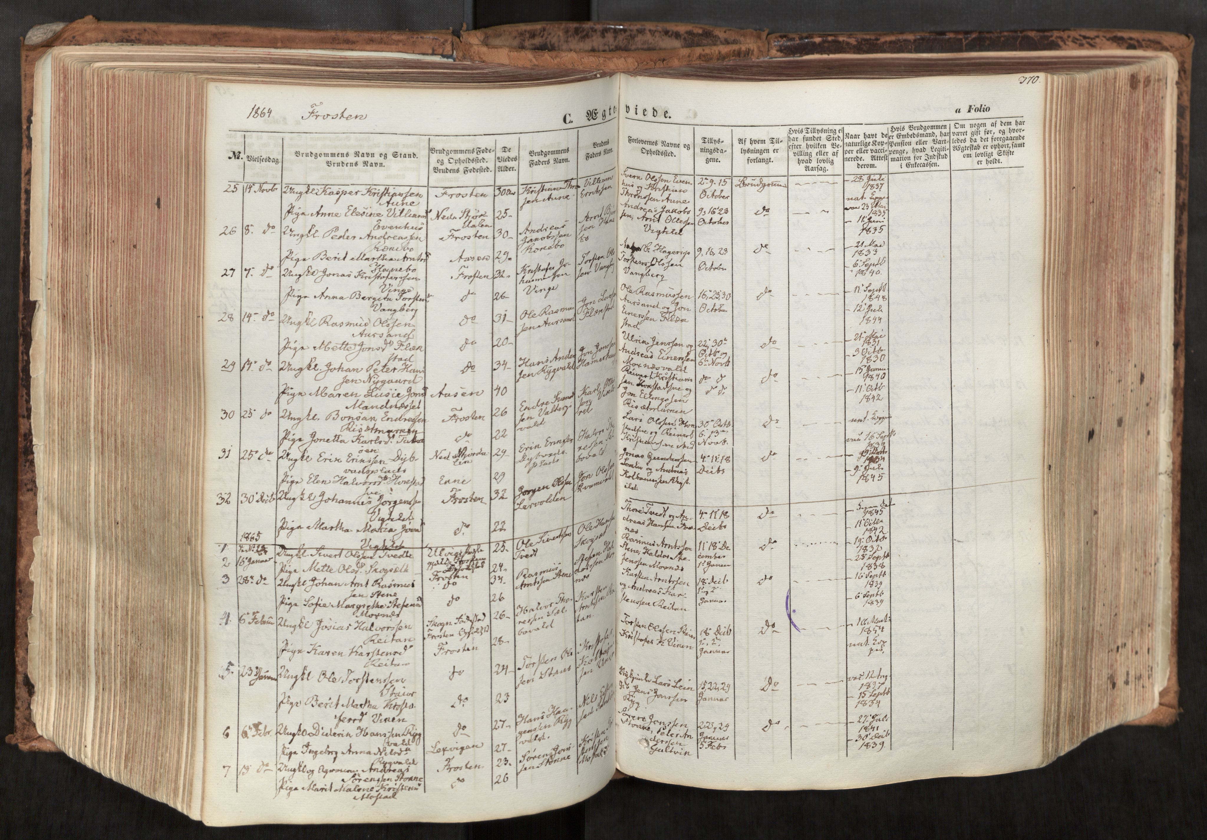 Ministerialprotokoller, klokkerbøker og fødselsregistre - Nord-Trøndelag, SAT/A-1458/713/L0116: Parish register (official) no. 713A07, 1850-1877, p. 370