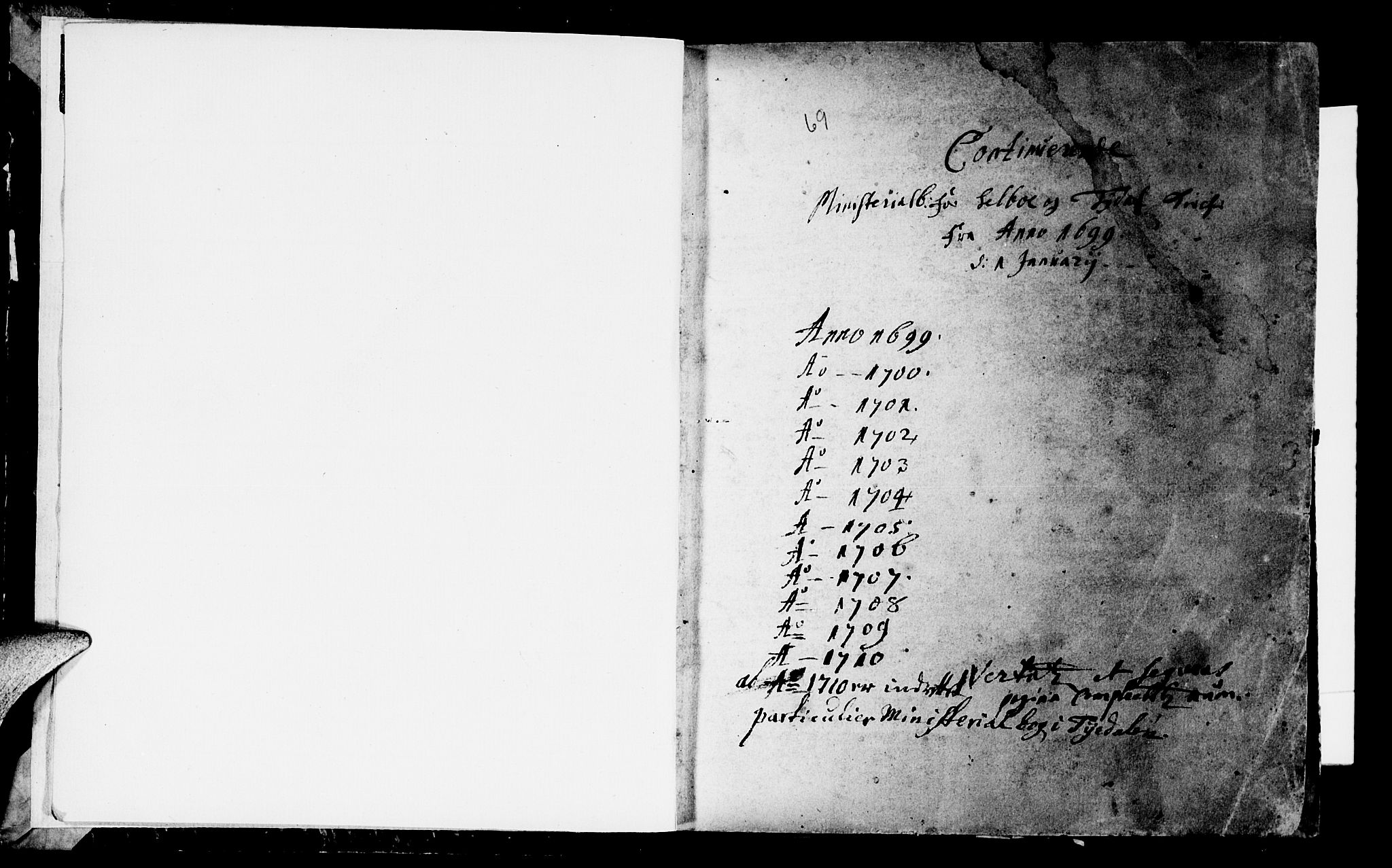 Ministerialprotokoller, klokkerbøker og fødselsregistre - Sør-Trøndelag, AV/SAT-A-1456/695/L1137: Parish register (official) no. 695A01, 1699-1737