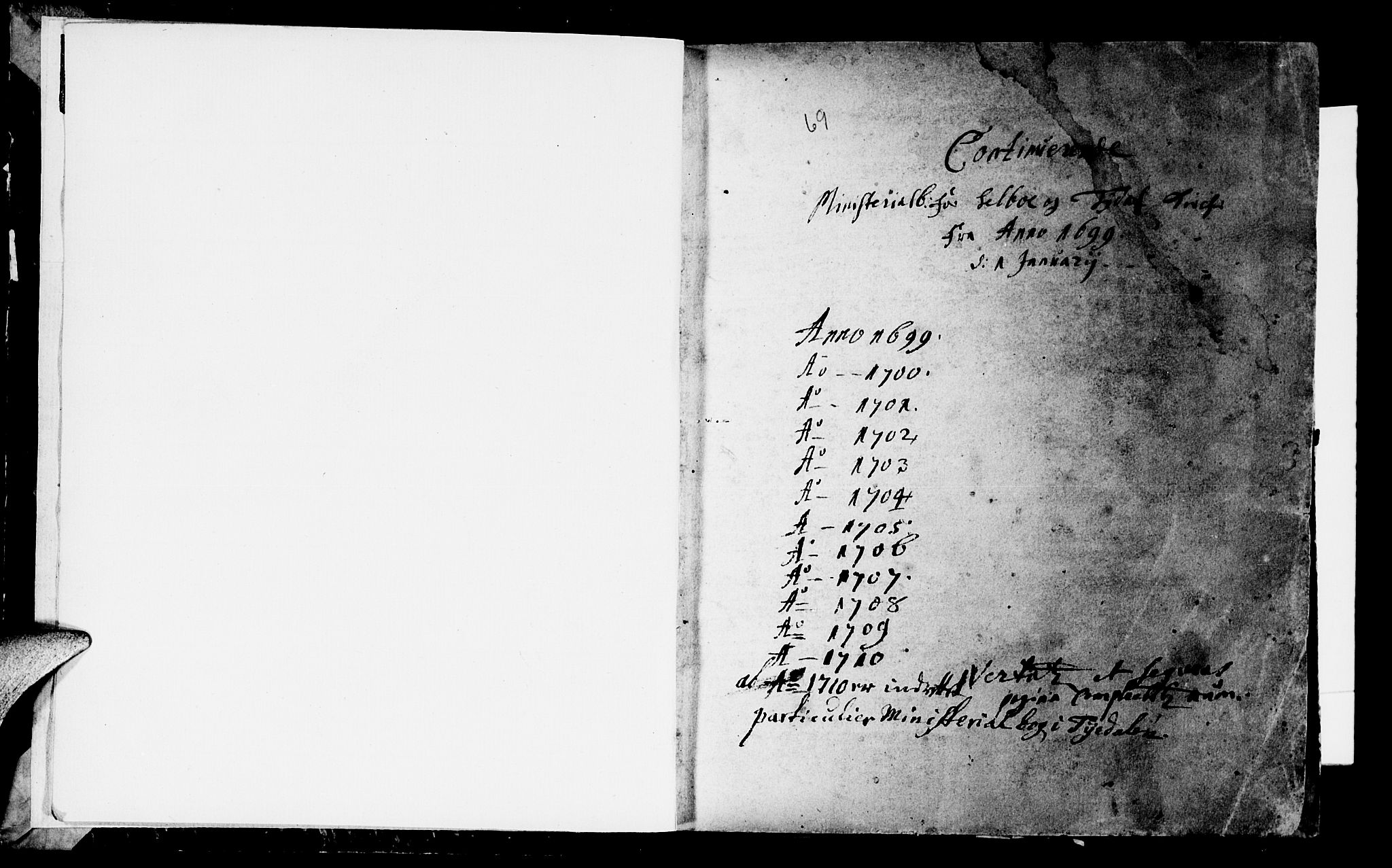 Ministerialprotokoller, klokkerbøker og fødselsregistre - Sør-Trøndelag, SAT/A-1456/695/L1137: Parish register (official) no. 695A01, 1699-1737