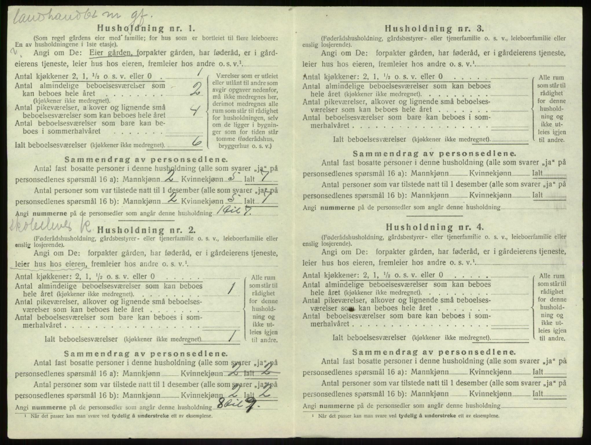 SAB, 1920 census for Jølster, 1920, p. 213