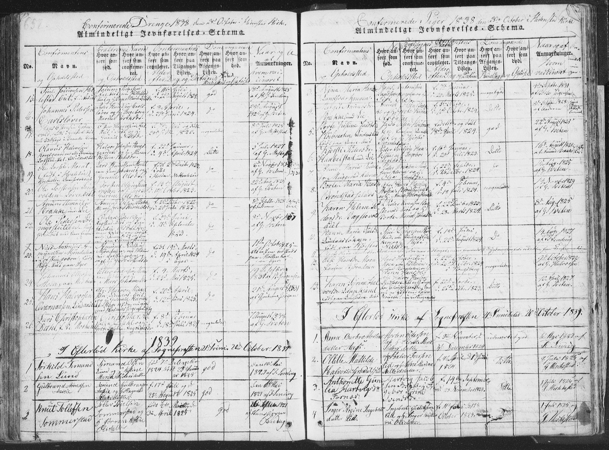 Sandsvær kirkebøker, SAKO/A-244/F/Fa/L0004: Parish register (official) no. I 4, 1817-1839, p. 652-653