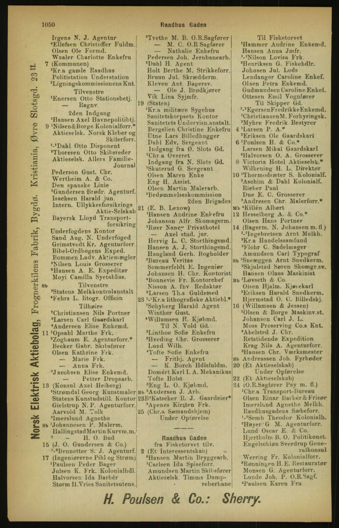 Kristiania/Oslo adressebok, PUBL/-, 1900, p. 1050