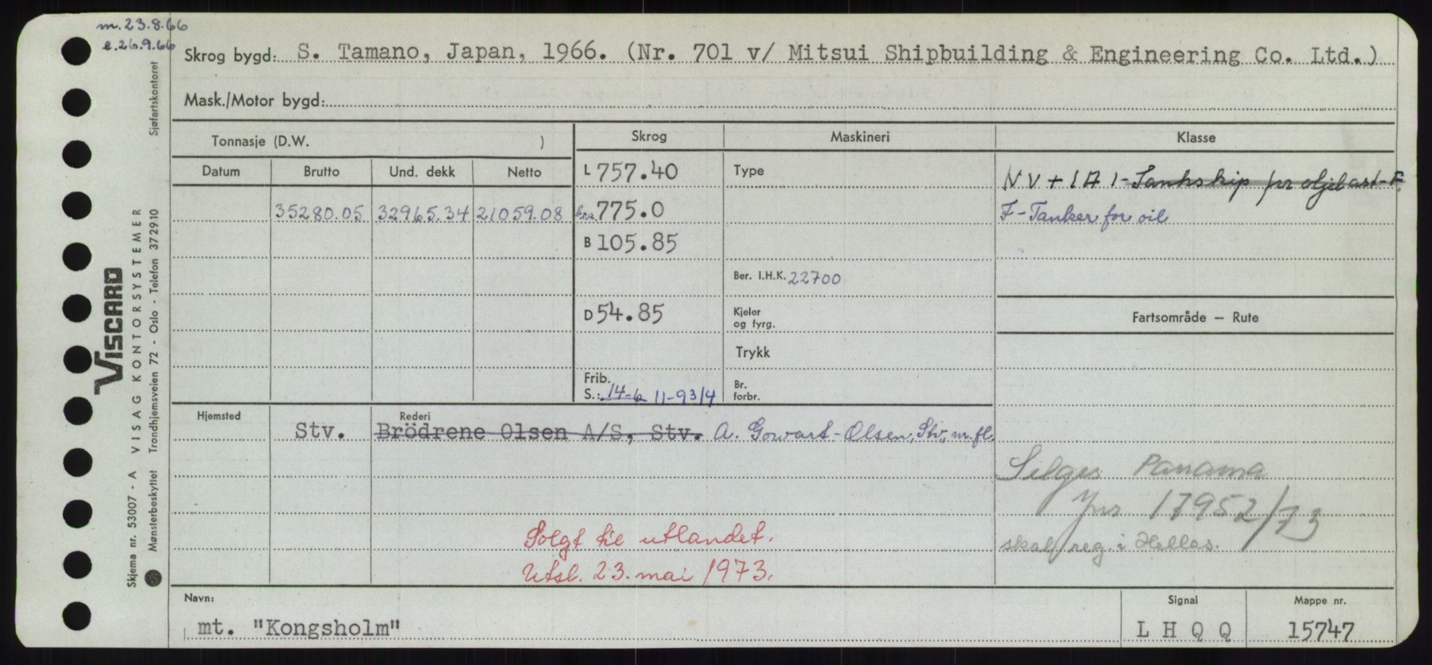 Sjøfartsdirektoratet med forløpere, Skipsmålingen, AV/RA-S-1627/H/Hd/L0020: Fartøy, K-Kon, p. 563