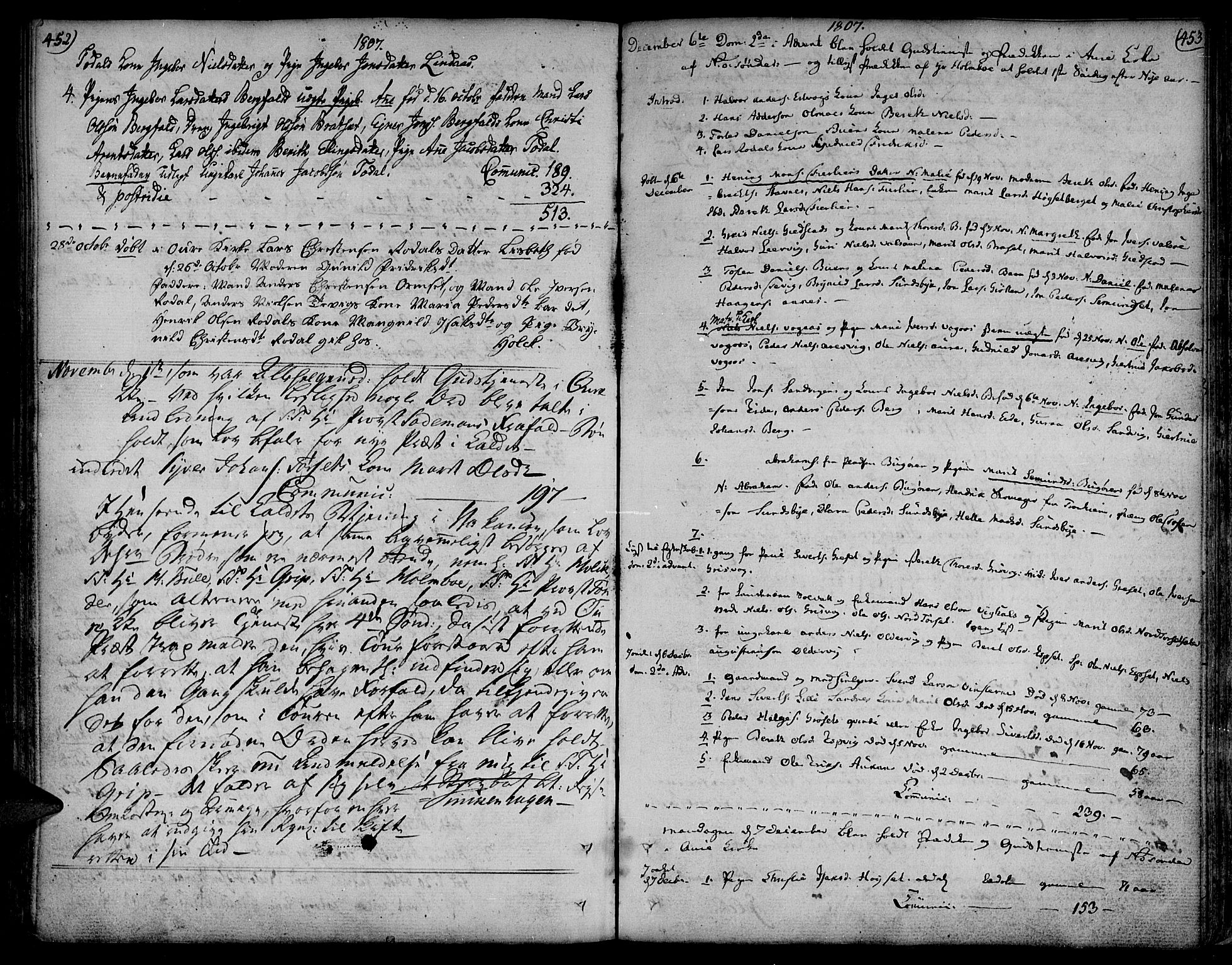 Ministerialprotokoller, klokkerbøker og fødselsregistre - Møre og Romsdal, AV/SAT-A-1454/578/L0902: Parish register (official) no. 578A01, 1772-1819, p. 452-453