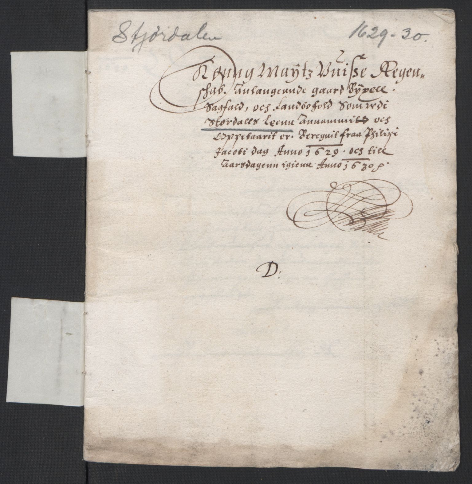 Rentekammeret inntil 1814, Reviderte regnskaper, Lensregnskaper, RA/EA-5023/R/Rb/Rbw/L0040: Trondheim len, 1629-1630