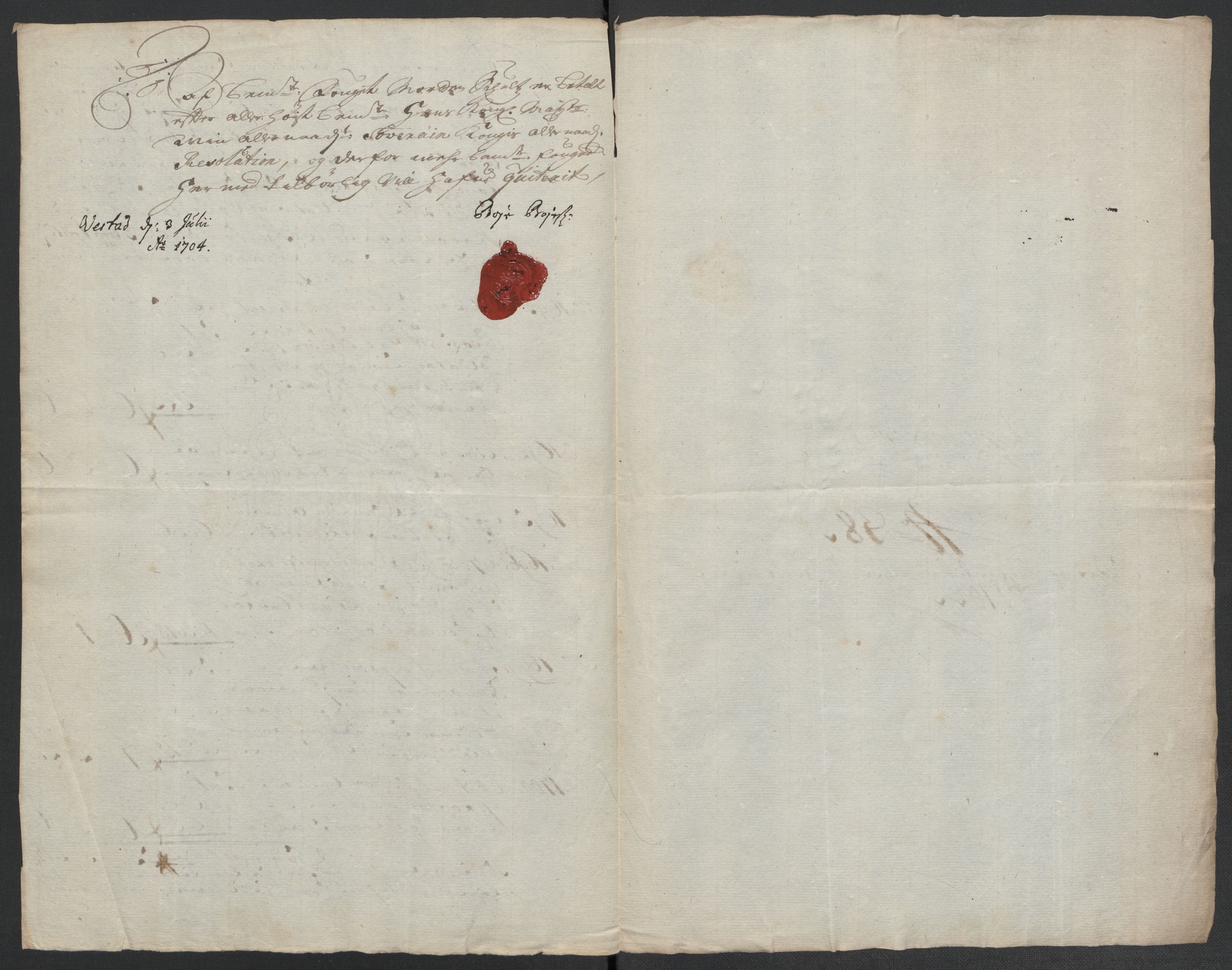 Rentekammeret inntil 1814, Reviderte regnskaper, Fogderegnskap, RA/EA-4092/R55/L3656: Fogderegnskap Romsdal, 1703-1705, p. 345