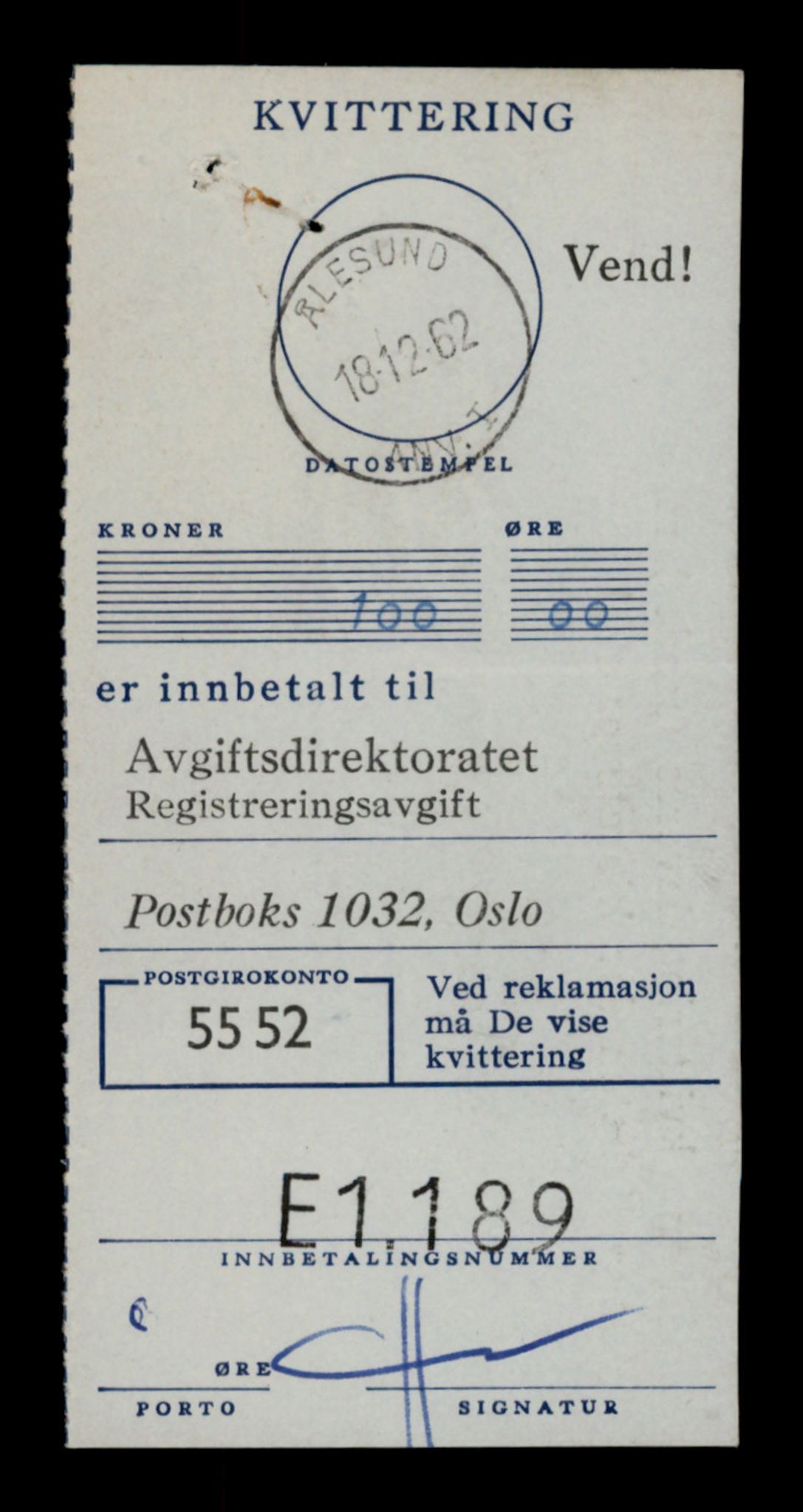 Møre og Romsdal vegkontor - Ålesund trafikkstasjon, SAT/A-4099/F/Fe/L0013: Registreringskort for kjøretøy T 1451 - T 1564, 1927-1998, p. 235