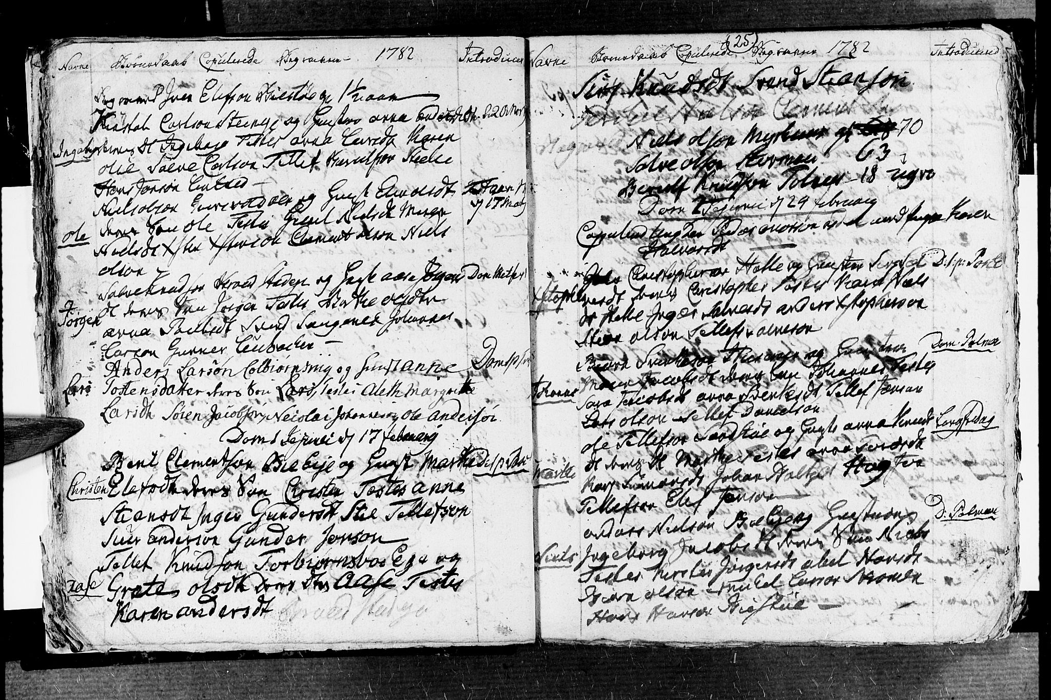 Øyestad sokneprestkontor, SAK/1111-0049/F/Fb/L0001: Parish register (copy) no. B 1, 1780-1794, p. 25