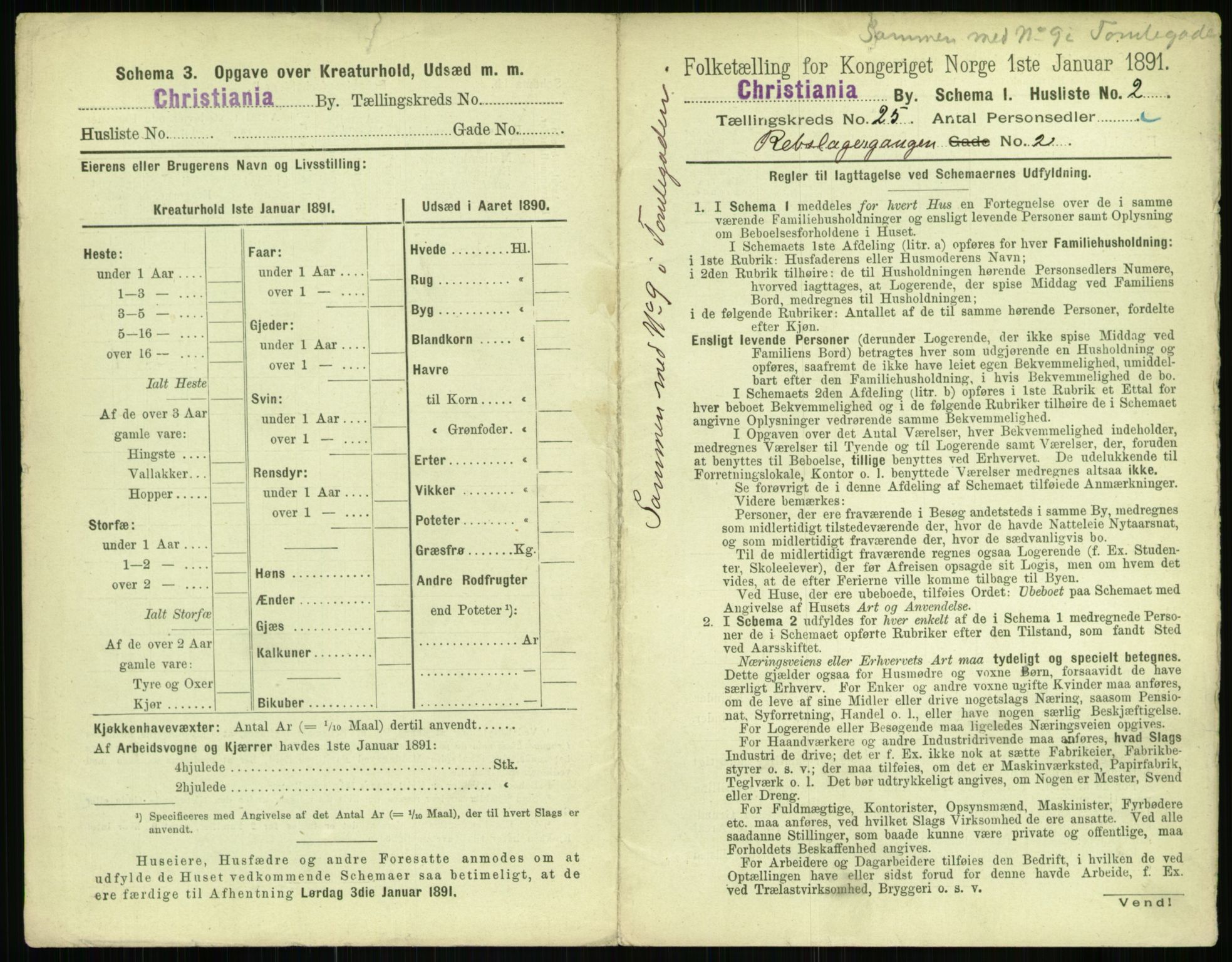 RA, 1891 census for 0301 Kristiania, 1891, p. 12300