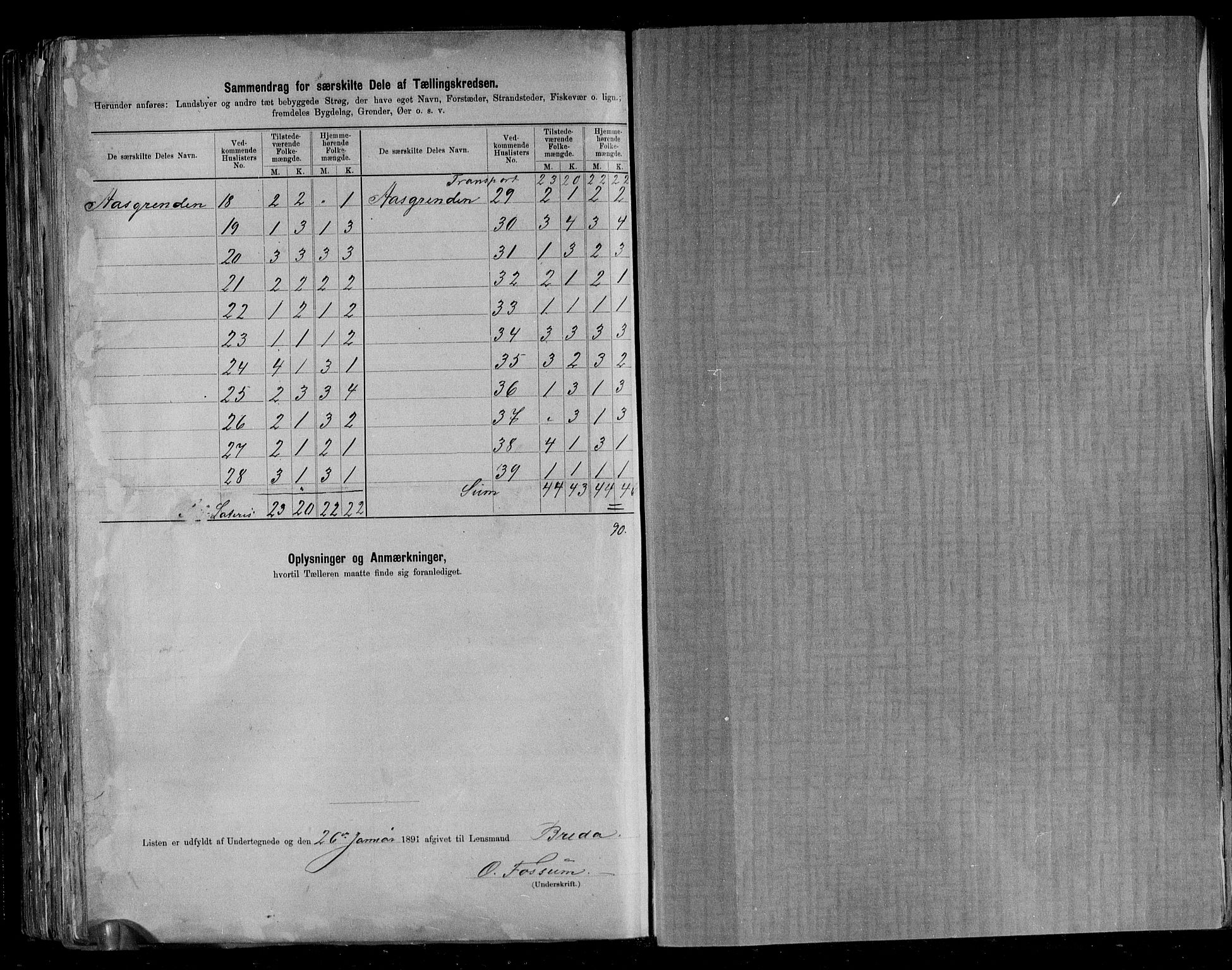 RA, 1891 census for 1635 Rennebu, 1891, p. 17