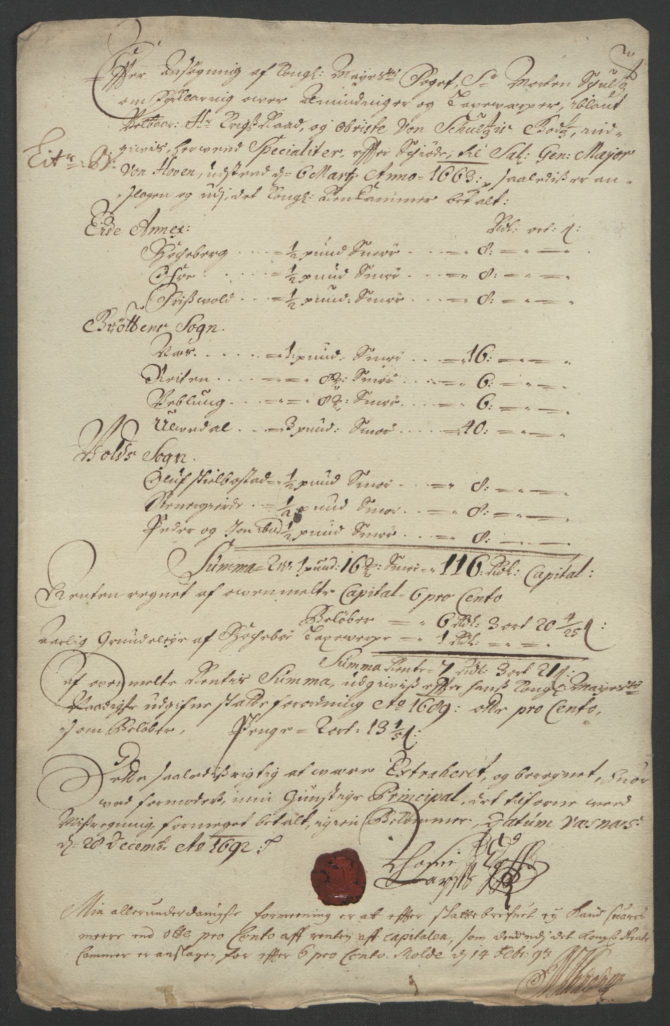 Rentekammeret inntil 1814, Reviderte regnskaper, Fogderegnskap, RA/EA-4092/R55/L3650: Fogderegnskap Romsdal, 1692, p. 70