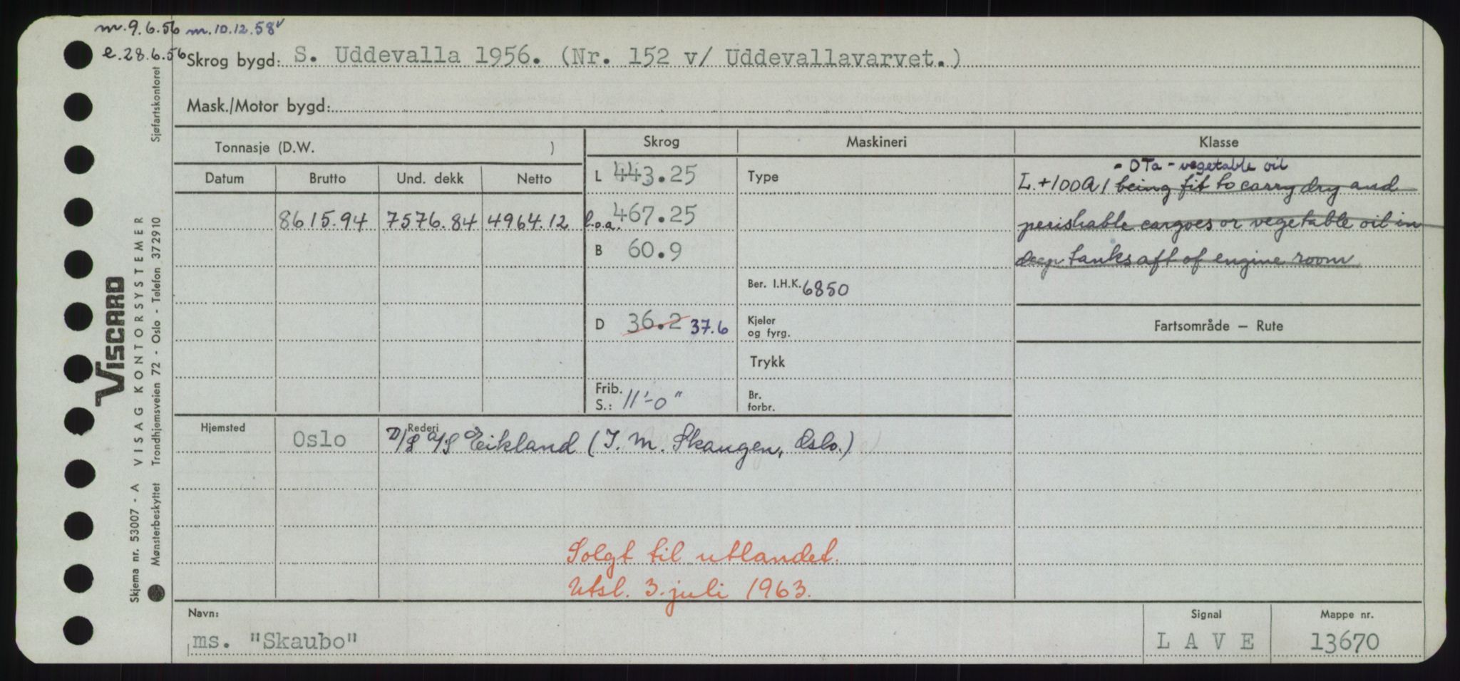 Sjøfartsdirektoratet med forløpere, Skipsmålingen, RA/S-1627/H/Hd/L0034: Fartøy, Sk-Slå, p. 101