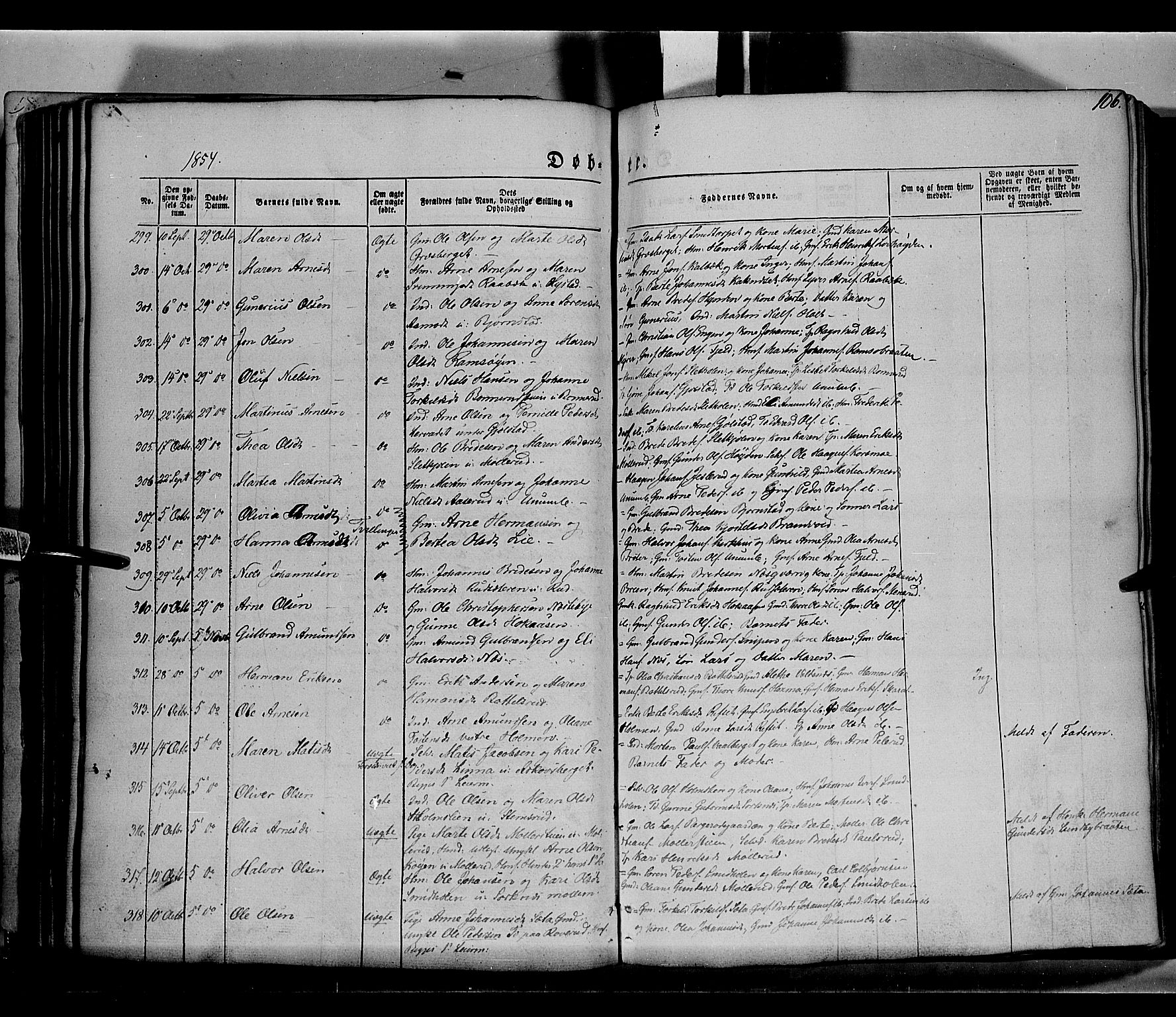 Grue prestekontor, AV/SAH-PREST-036/H/Ha/Haa/L0008: Parish register (official) no. 8, 1847-1858, p. 106