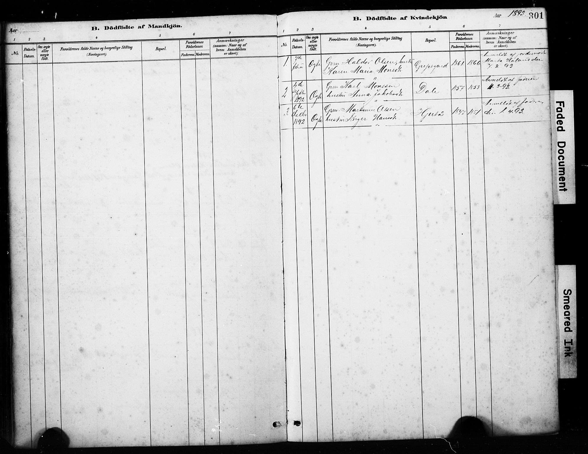 Alversund Sokneprestembete, SAB/A-73901/H/Ha/Hab: Parish register (copy) no. C 3, 1881-1894, p. 301