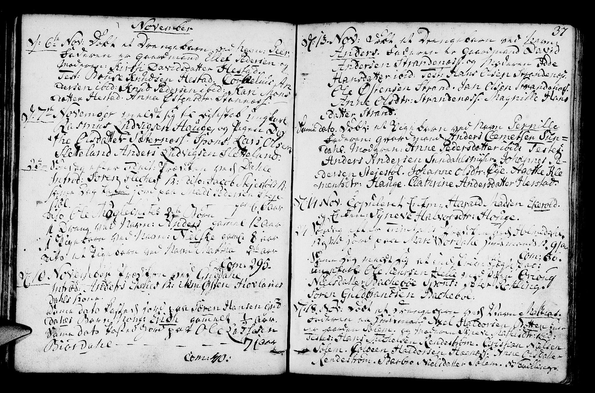 Fjaler sokneprestembete, AV/SAB-A-79801/H/Haa/Haaa/L0003: Parish register (official) no. A 3, 1799-1814, p. 37