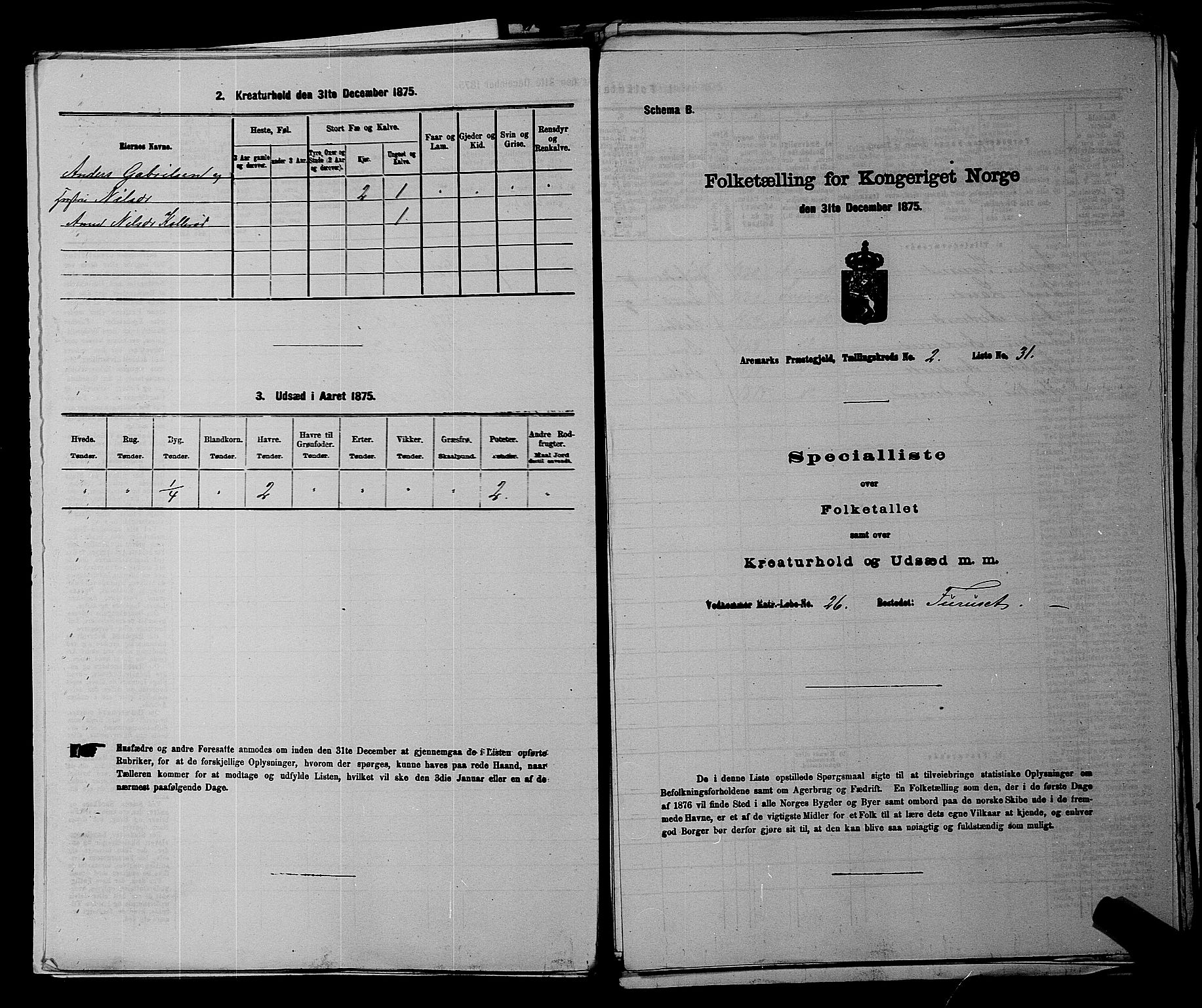 RA, 1875 census for 0118P Aremark, 1875, p. 248