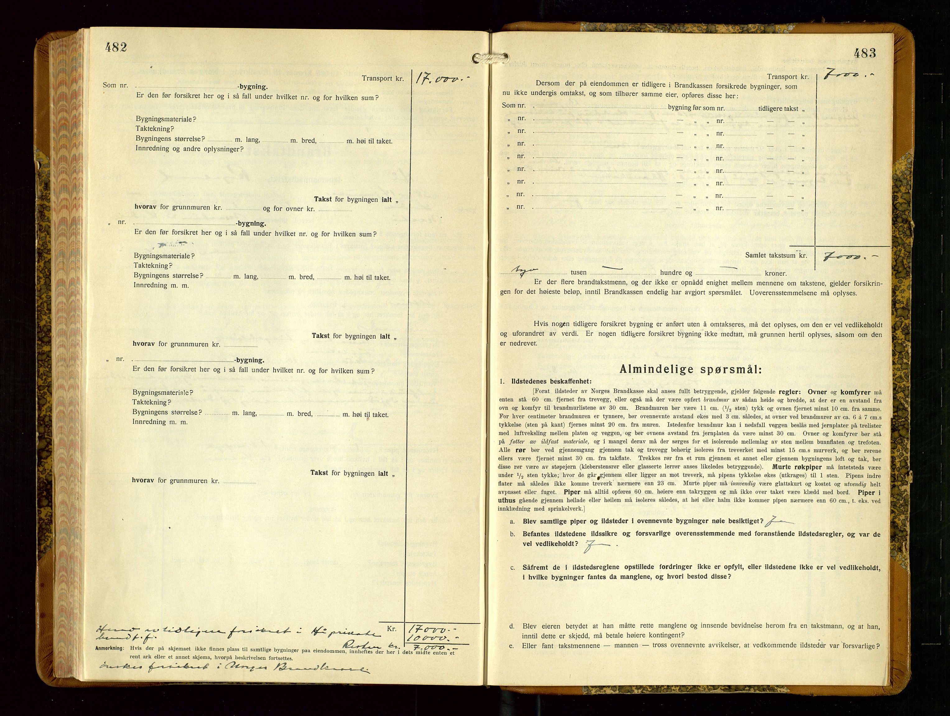 Hå lensmannskontor, AV/SAST-A-100456/Goa/L0006: Takstprotokoll (skjema), 1932-1938, p. 482-483