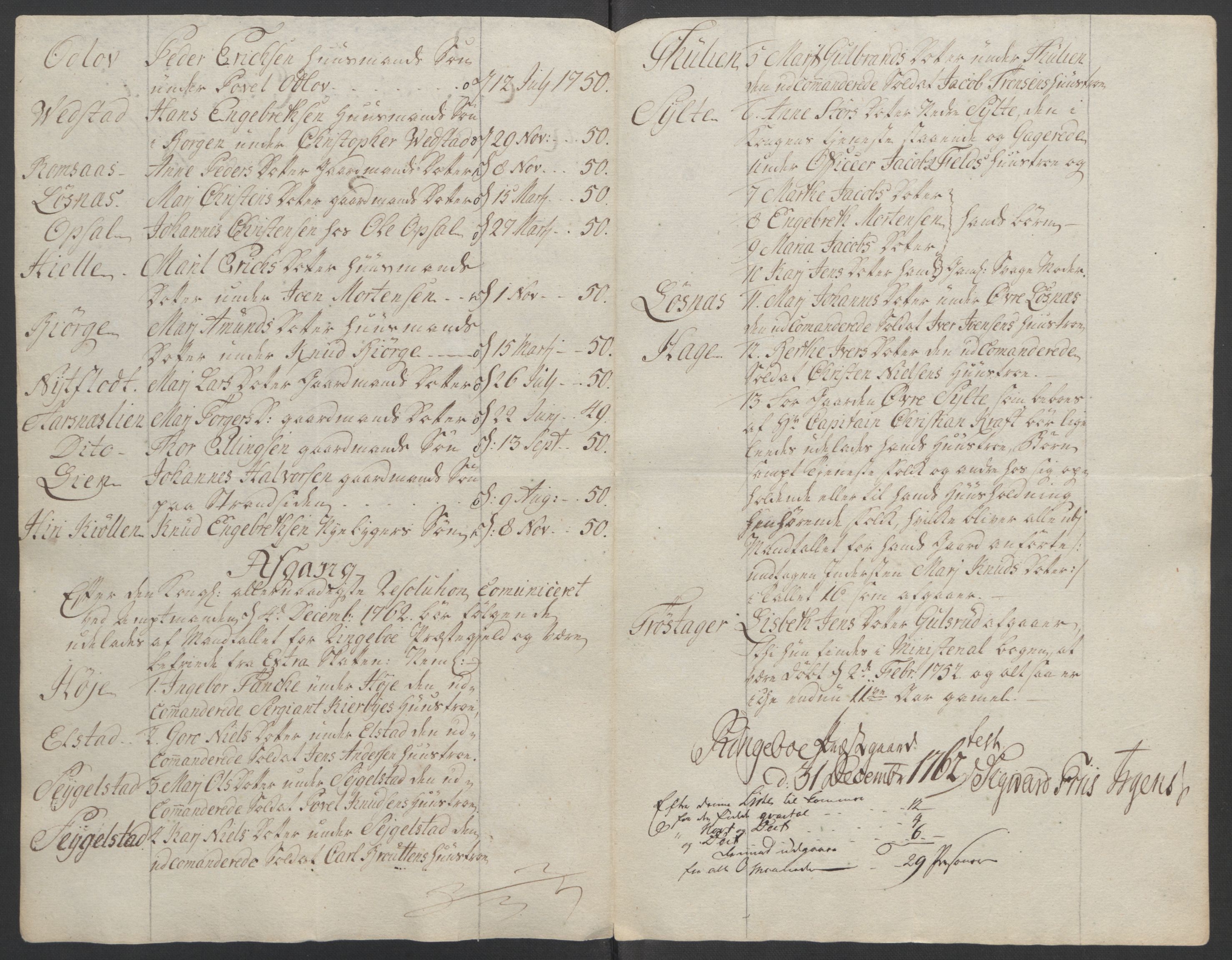 Rentekammeret inntil 1814, Reviderte regnskaper, Fogderegnskap, AV/RA-EA-4092/R17/L1266: Ekstraskatten Gudbrandsdal, 1762-1766, p. 24