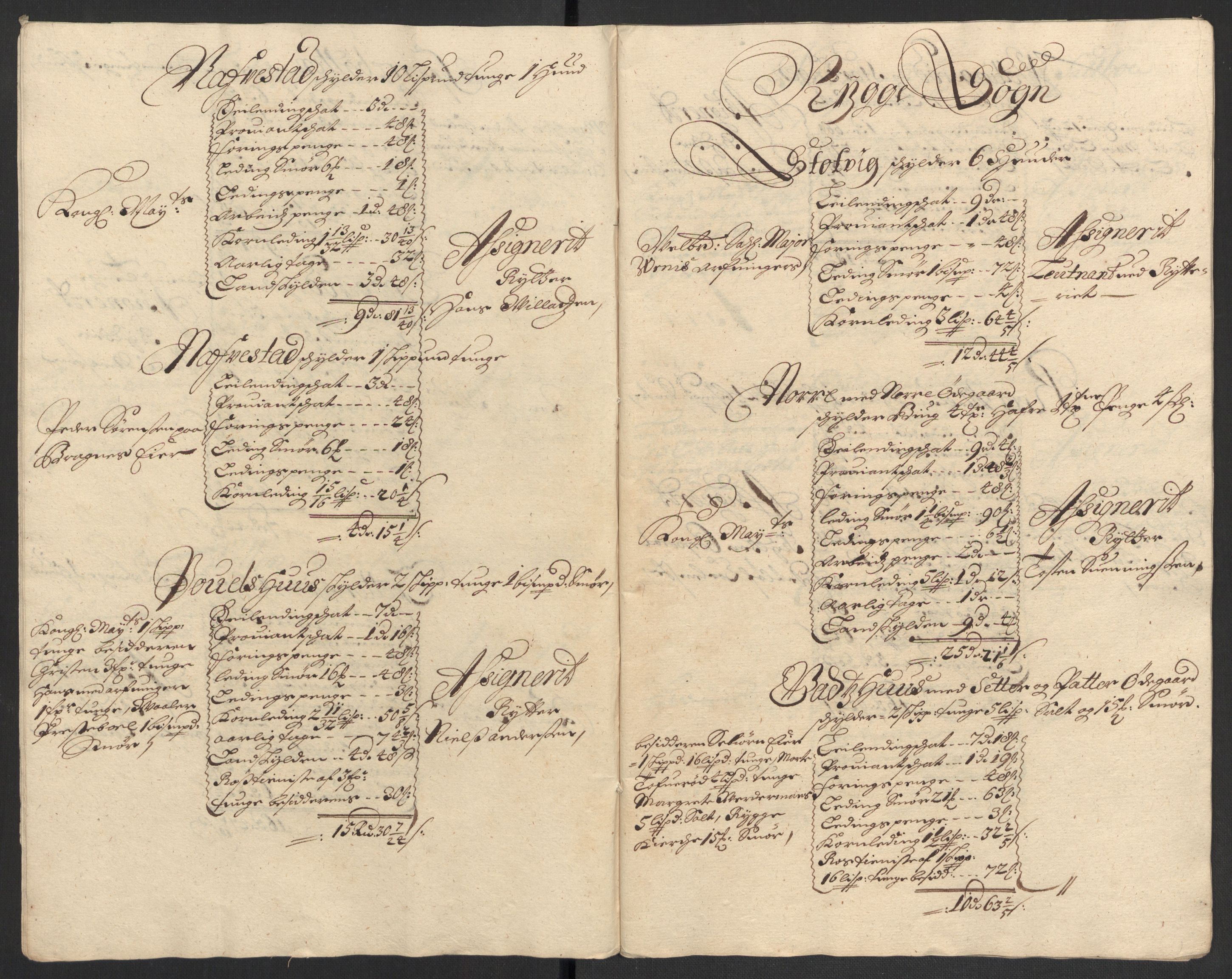 Rentekammeret inntil 1814, Reviderte regnskaper, Fogderegnskap, AV/RA-EA-4092/R04/L0125: Fogderegnskap Moss, Onsøy, Tune, Veme og Åbygge, 1697, p. 99