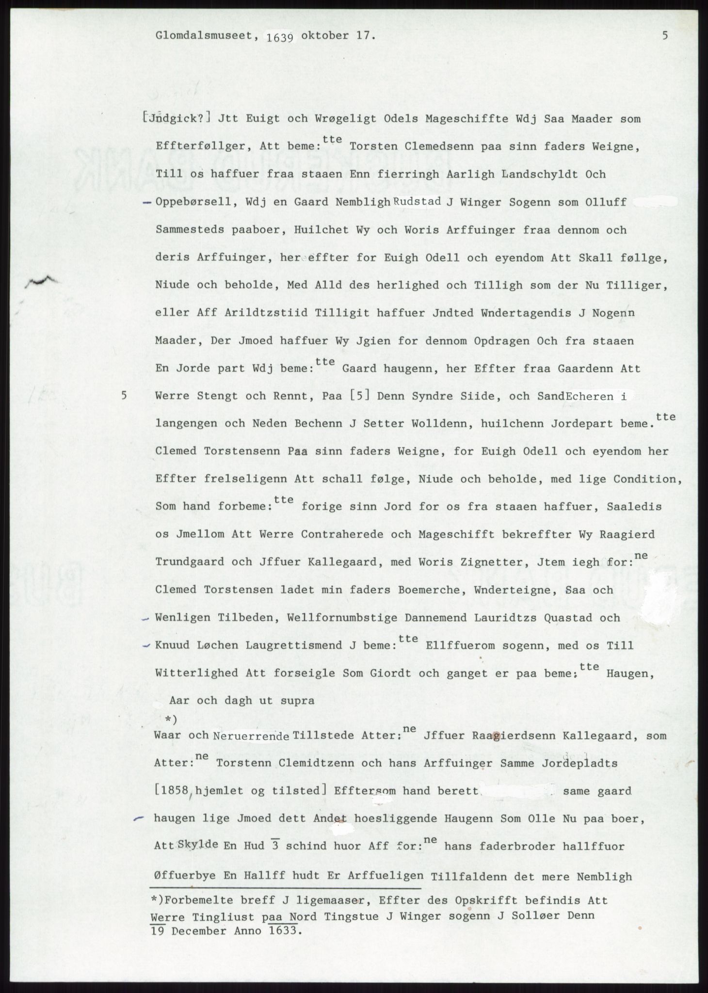 Samlinger til kildeutgivelse, Diplomavskriftsamlingen, AV/RA-EA-4053/H/Ha, p. 1434