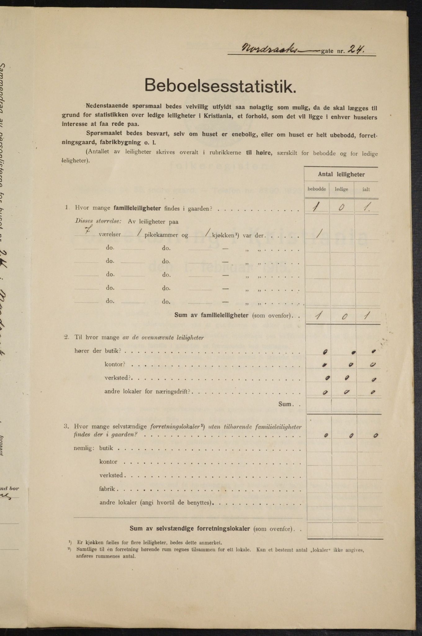 OBA, Municipal Census 1915 for Kristiania, 1915, p. 72832