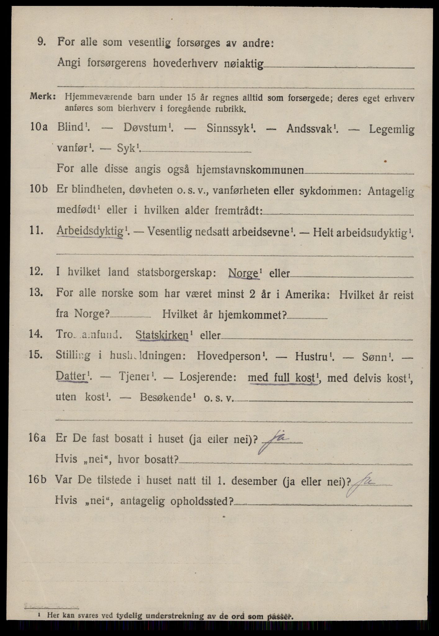 SAT, 1920 census for Aure, 1920, p. 4937