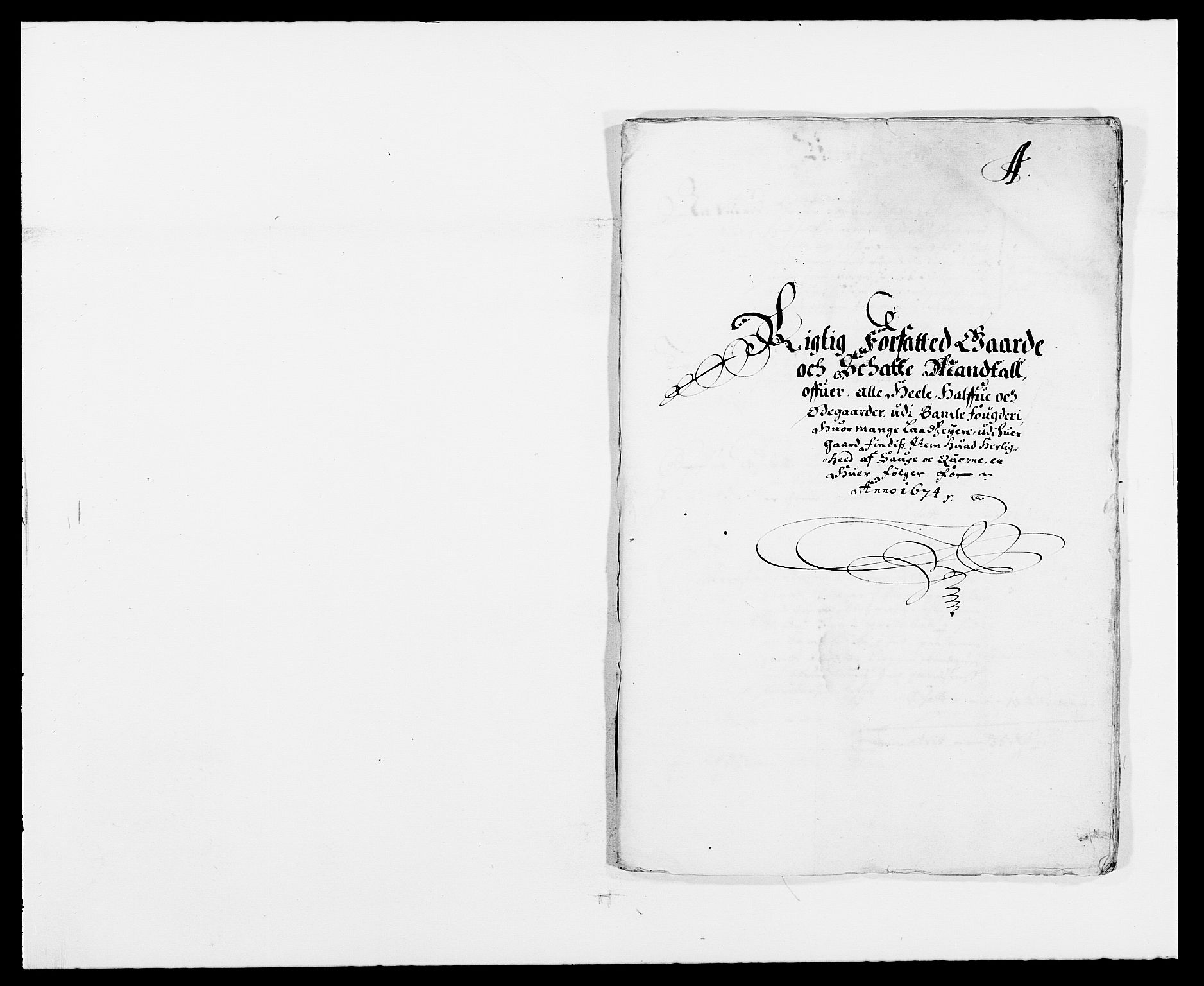 Rentekammeret inntil 1814, Reviderte regnskaper, Fogderegnskap, RA/EA-4092/R34/L2042: Fogderegnskap Bamble, 1673-1675, p. 126