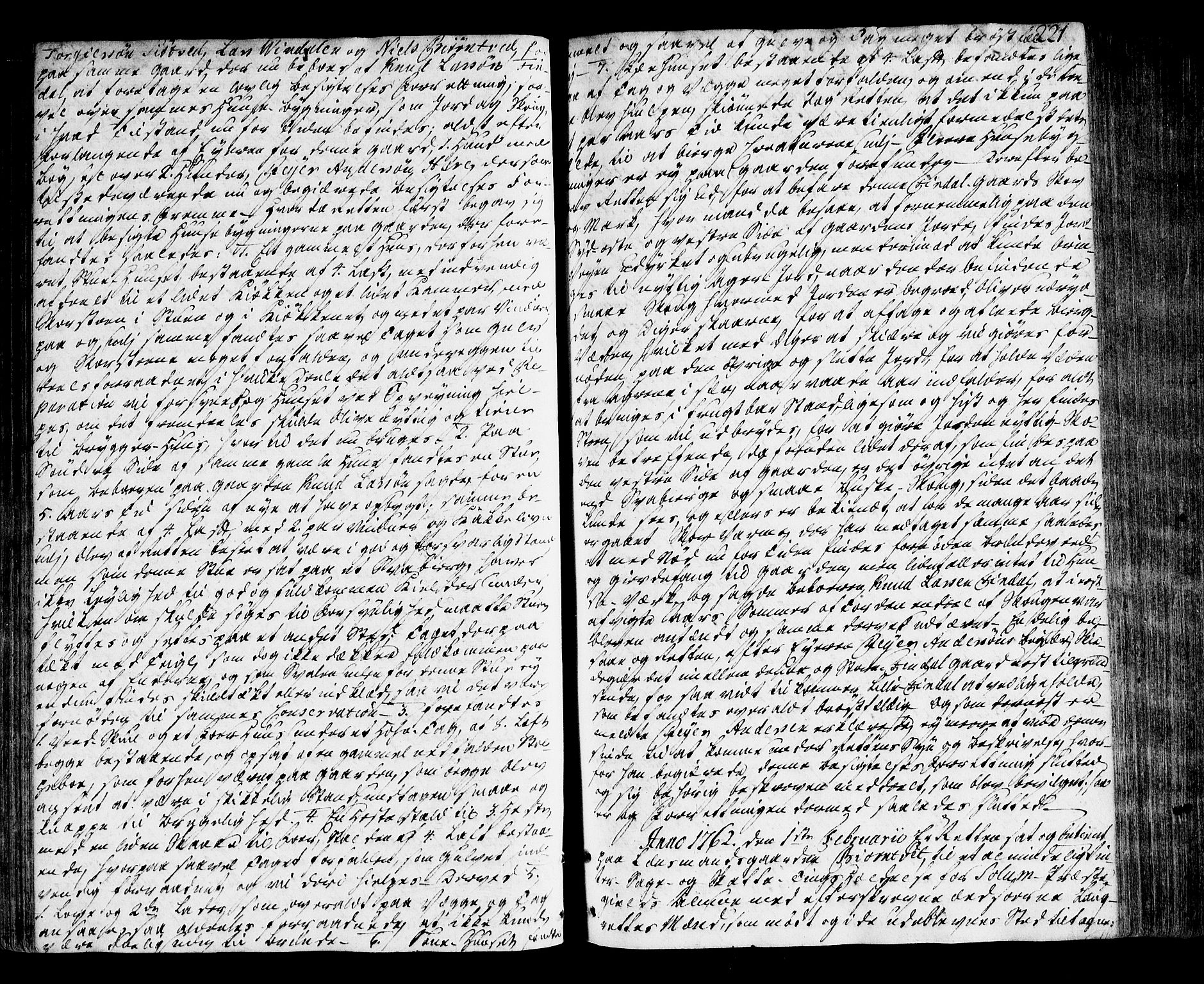 Nedre Telemark sorenskriveri, AV/SAKO-A-135/F/Fa/L0021: Tingbok, 1760-1763, p. 220b-221a