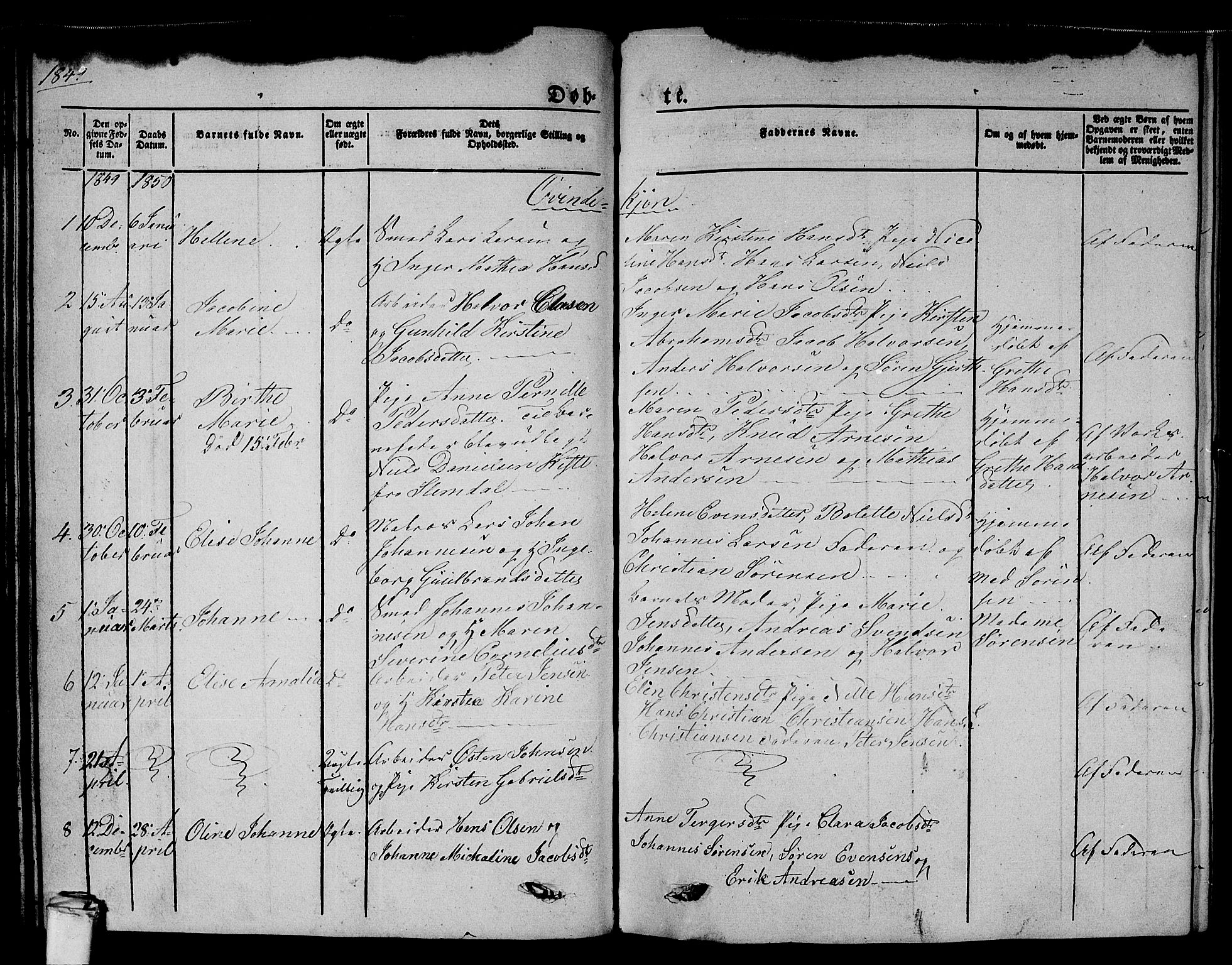 Larvik kirkebøker, AV/SAKO-A-352/G/Gb/L0002: Parish register (copy) no. II 2, 1843-1866, p. 42