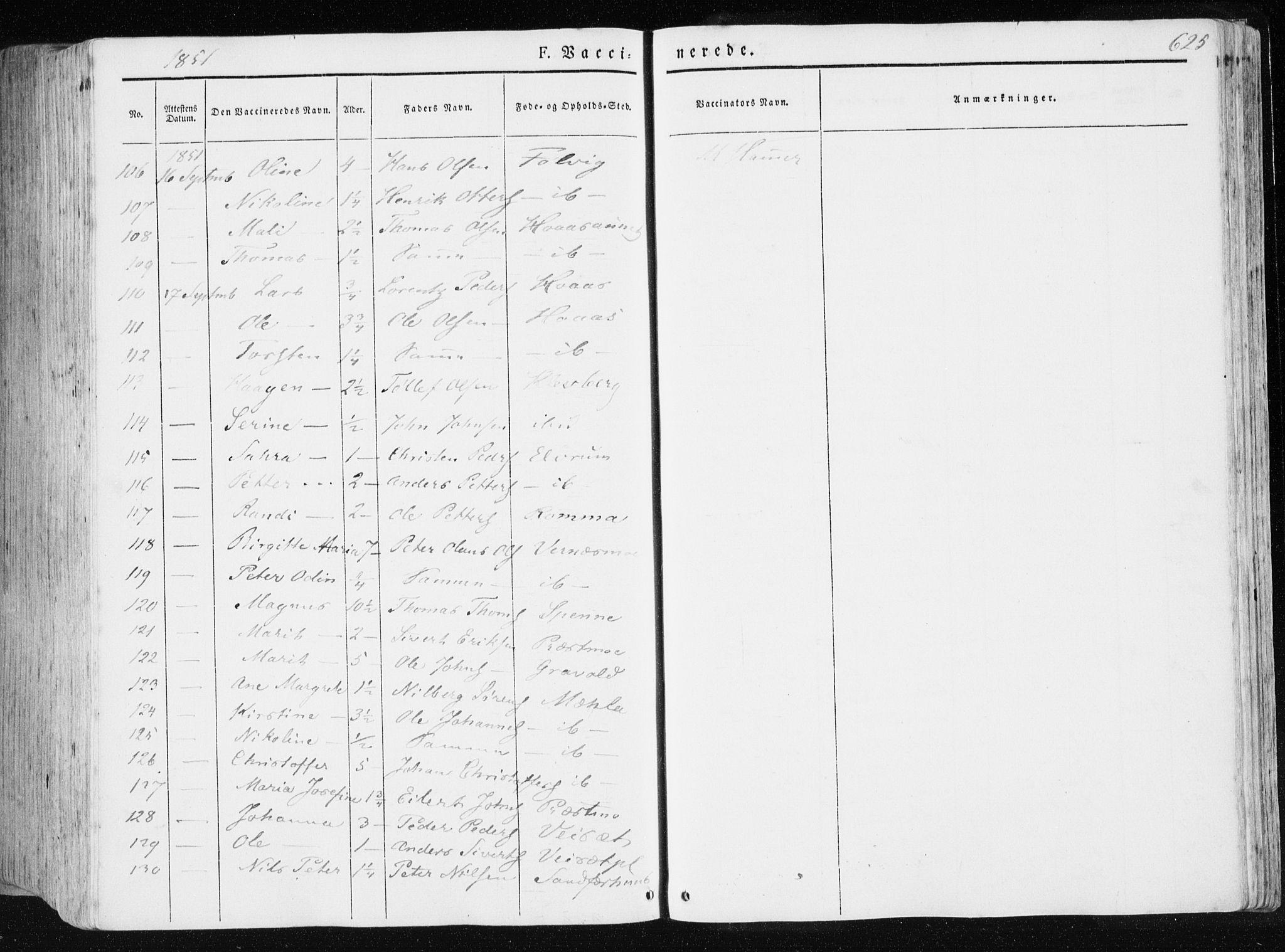 Ministerialprotokoller, klokkerbøker og fødselsregistre - Nord-Trøndelag, AV/SAT-A-1458/709/L0074: Parish register (official) no. 709A14, 1845-1858, p. 625