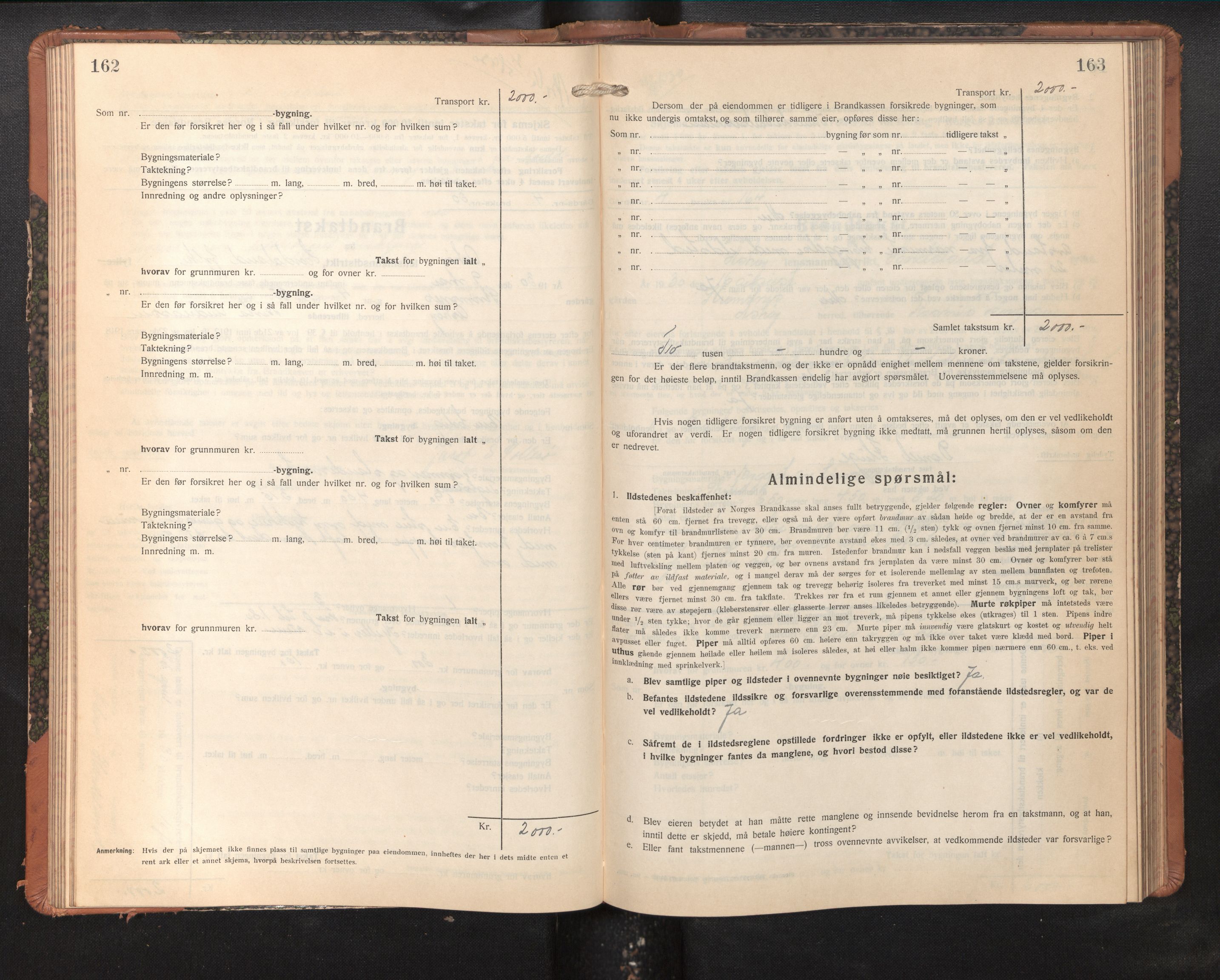 Lensmannen i Askøy, AV/SAB-A-31001/0012/L0009: Branntakstprotokoll, skjematakst, 1927-1934, p. 162-163