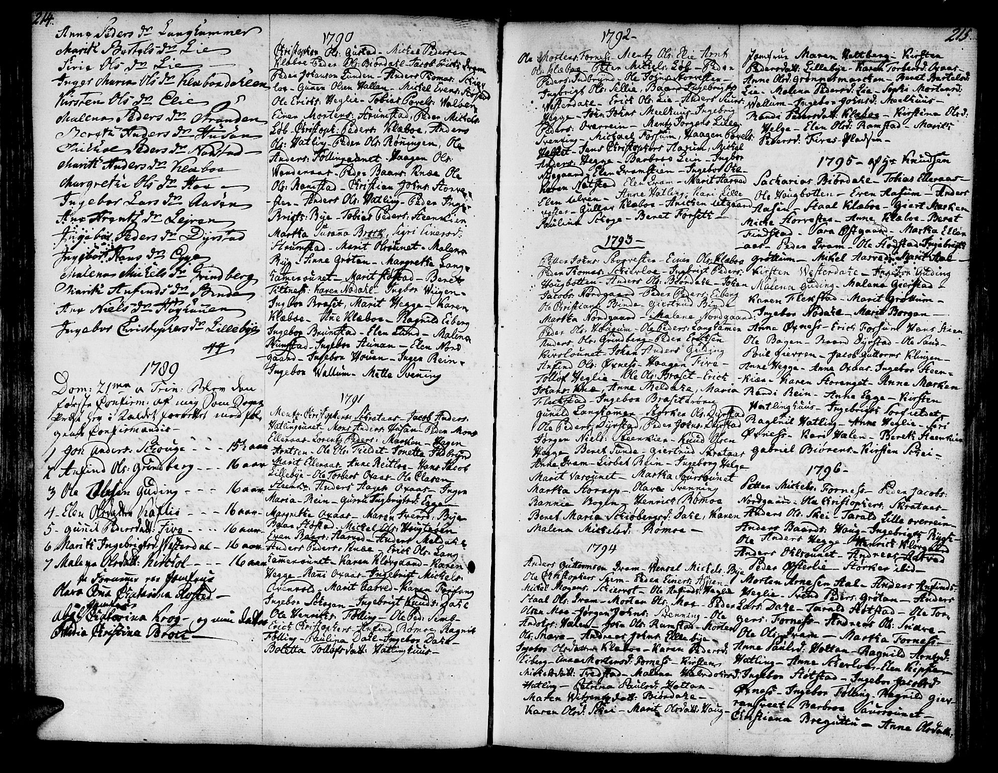 Ministerialprotokoller, klokkerbøker og fødselsregistre - Nord-Trøndelag, SAT/A-1458/746/L0440: Parish register (official) no. 746A02, 1760-1815, p. 214-215