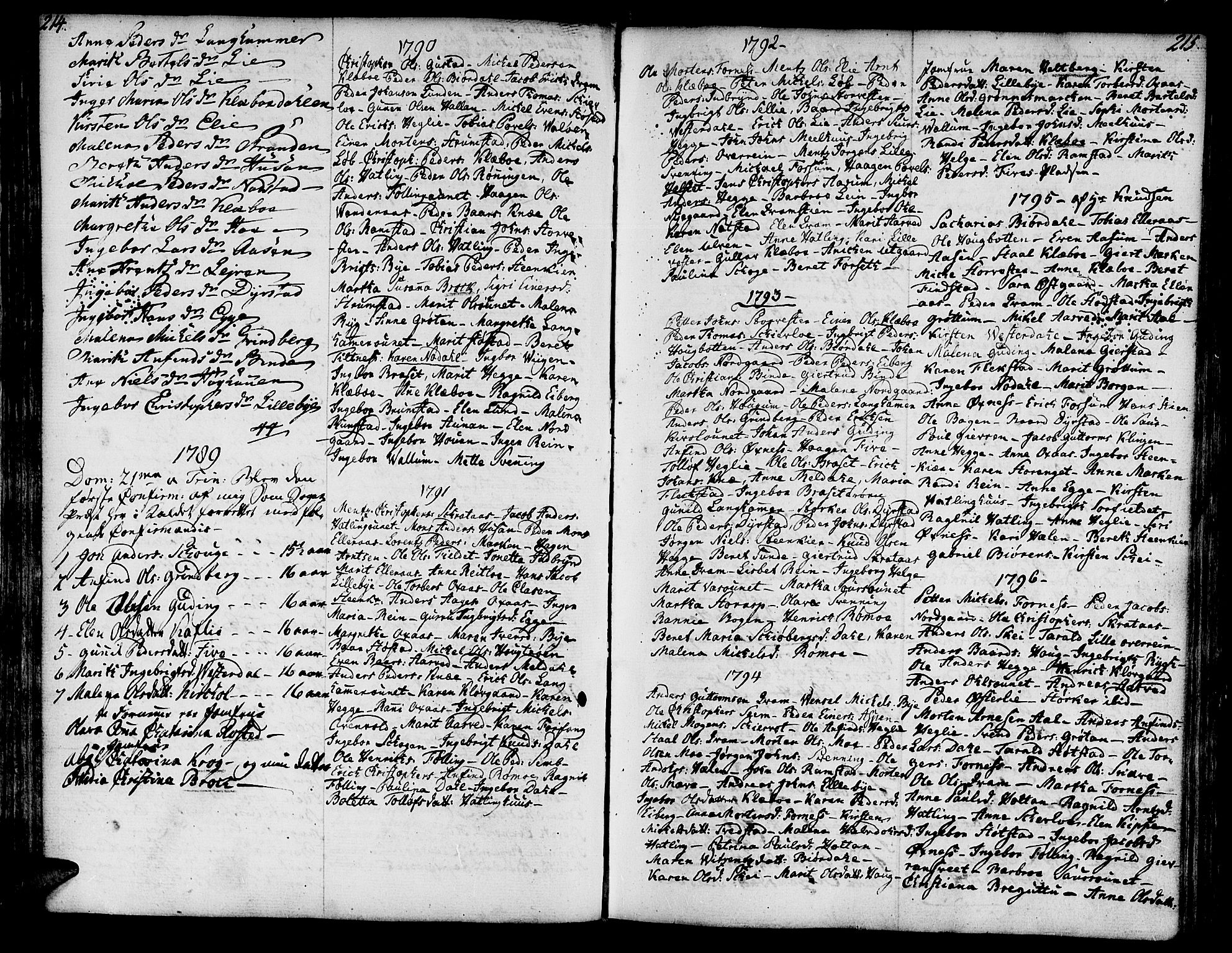 Ministerialprotokoller, klokkerbøker og fødselsregistre - Nord-Trøndelag, AV/SAT-A-1458/746/L0440: Parish register (official) no. 746A02, 1760-1815, p. 214-215