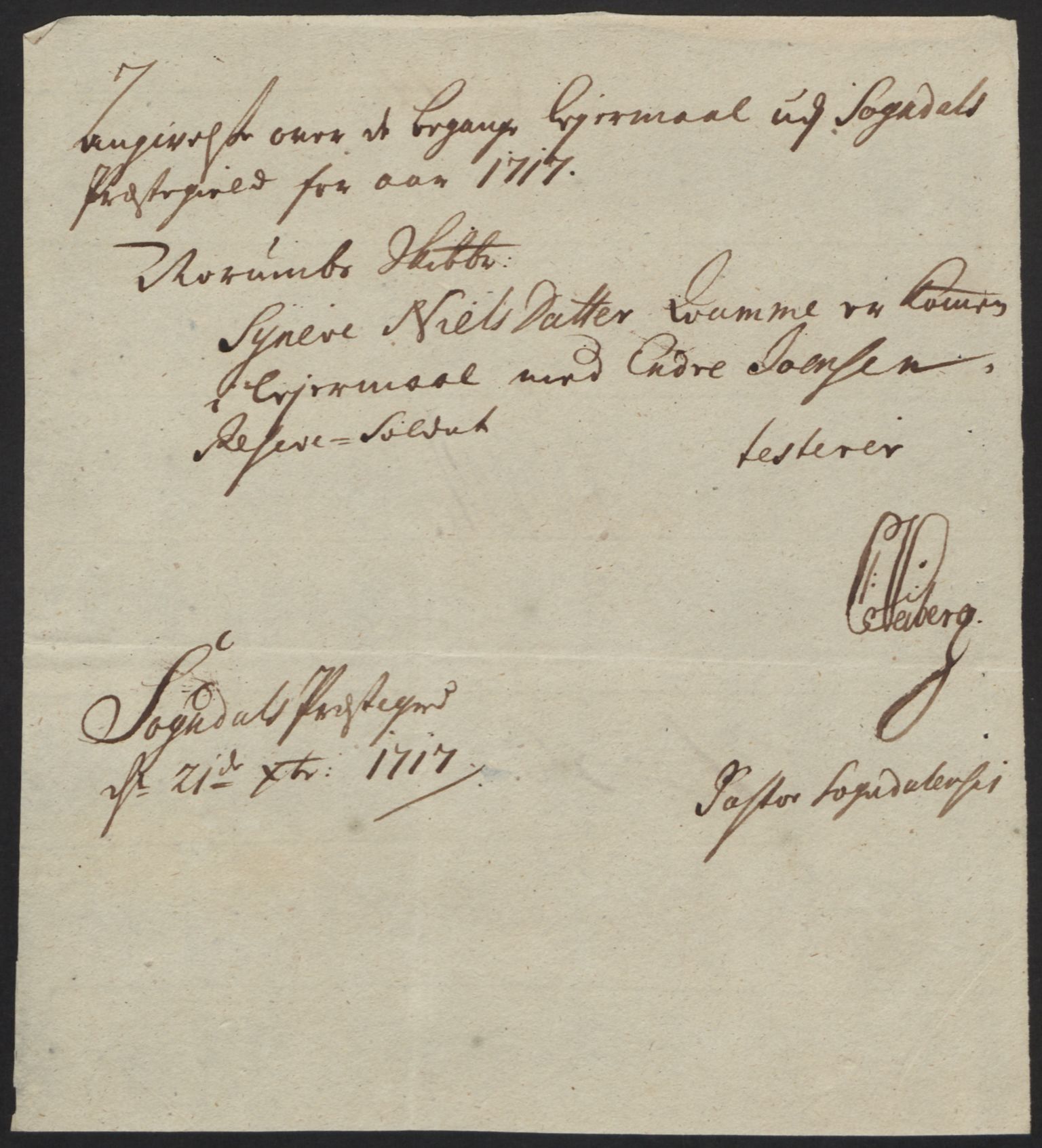 Rentekammeret inntil 1814, Reviderte regnskaper, Fogderegnskap, RA/EA-4092/R52/L3321: Fogderegnskap Sogn, 1717-1718, p. 147