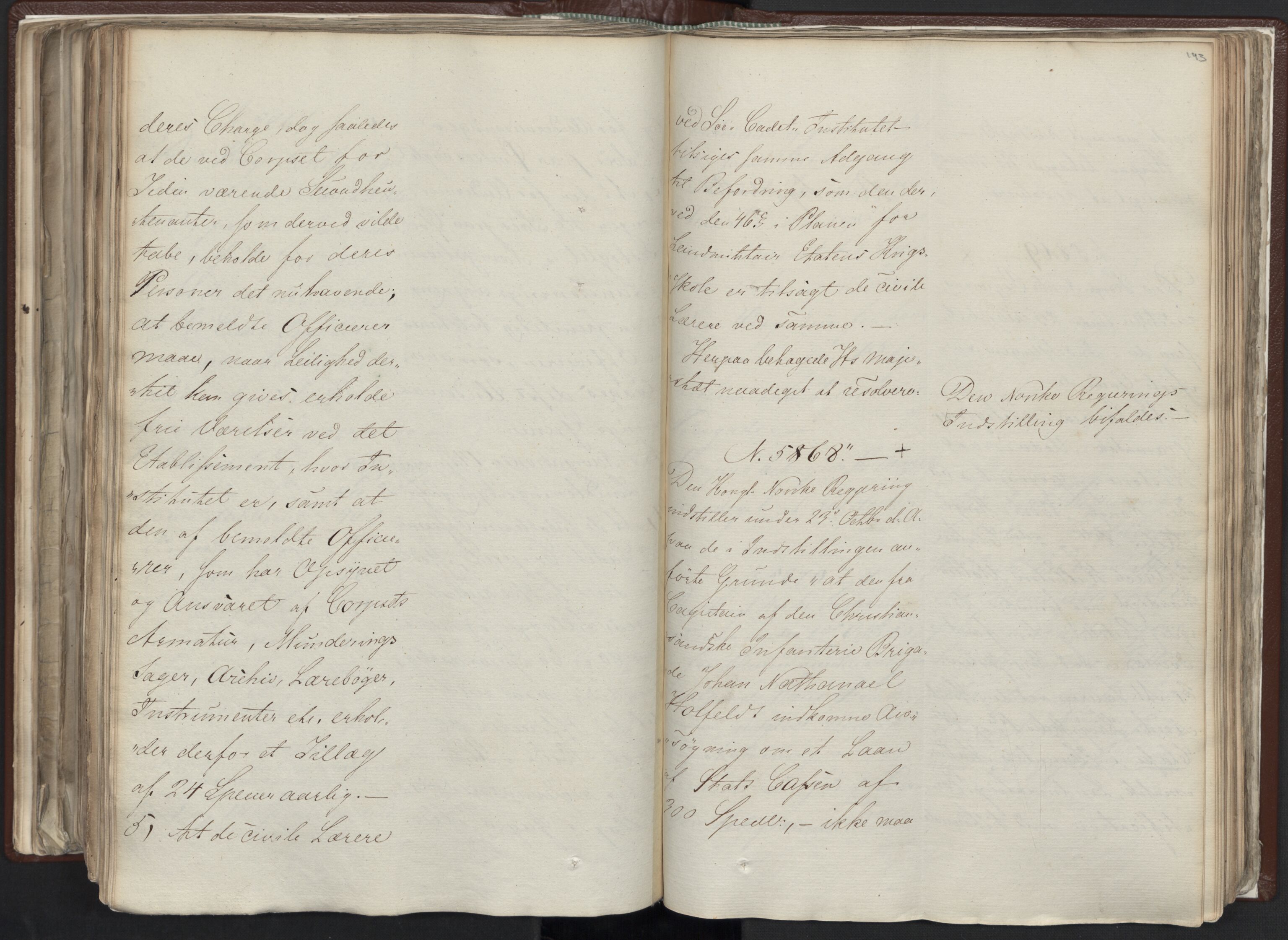 Statsrådssekretariatet, AV/RA-S-1001/A/Ab/L0012: Kgl. res. nr. 5679-6008 II, 1821, p. 192b-193a
