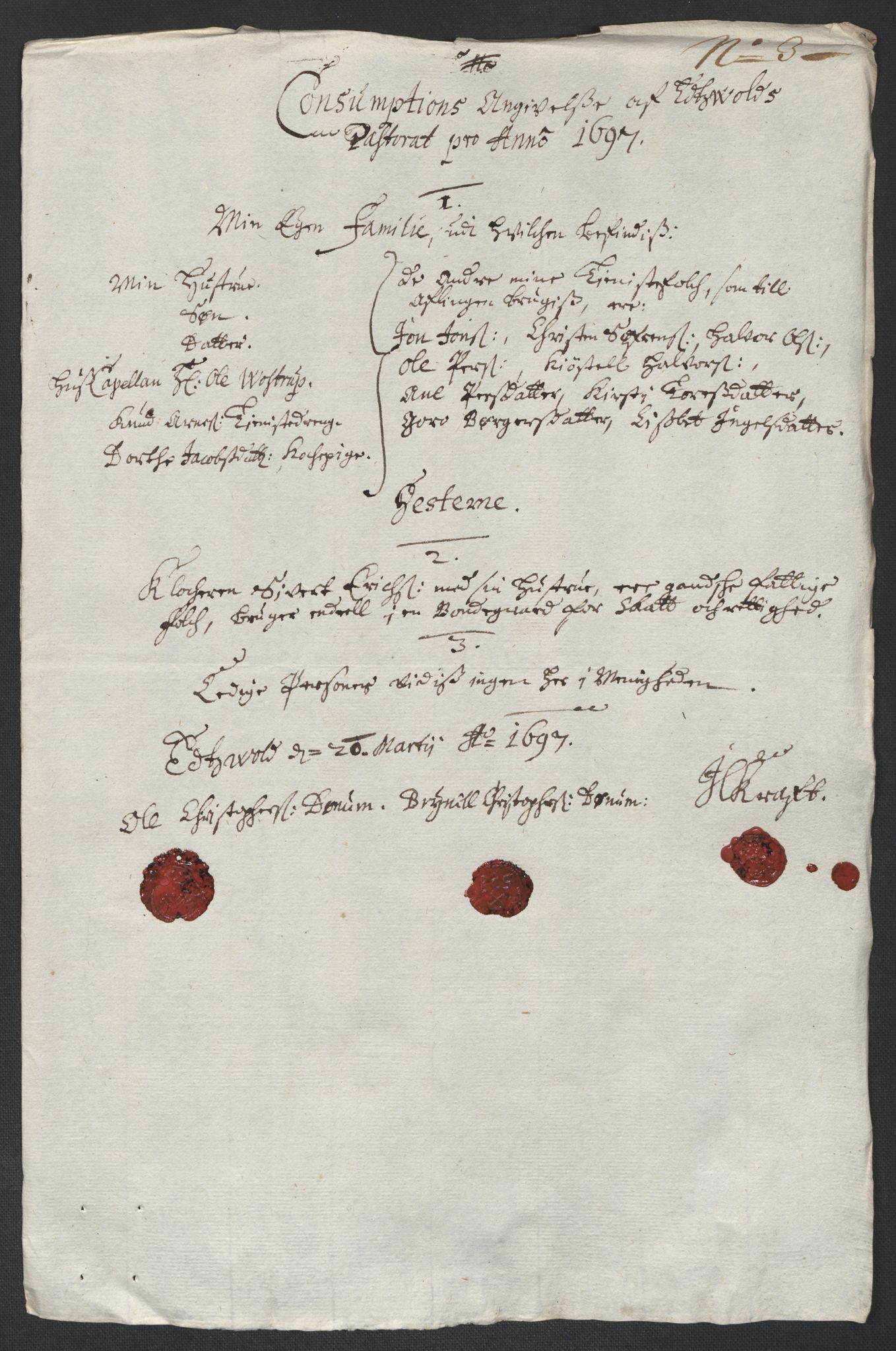 Rentekammeret inntil 1814, Reviderte regnskaper, Fogderegnskap, AV/RA-EA-4092/R12/L0709: Fogderegnskap Øvre Romerike, 1697, p. 288