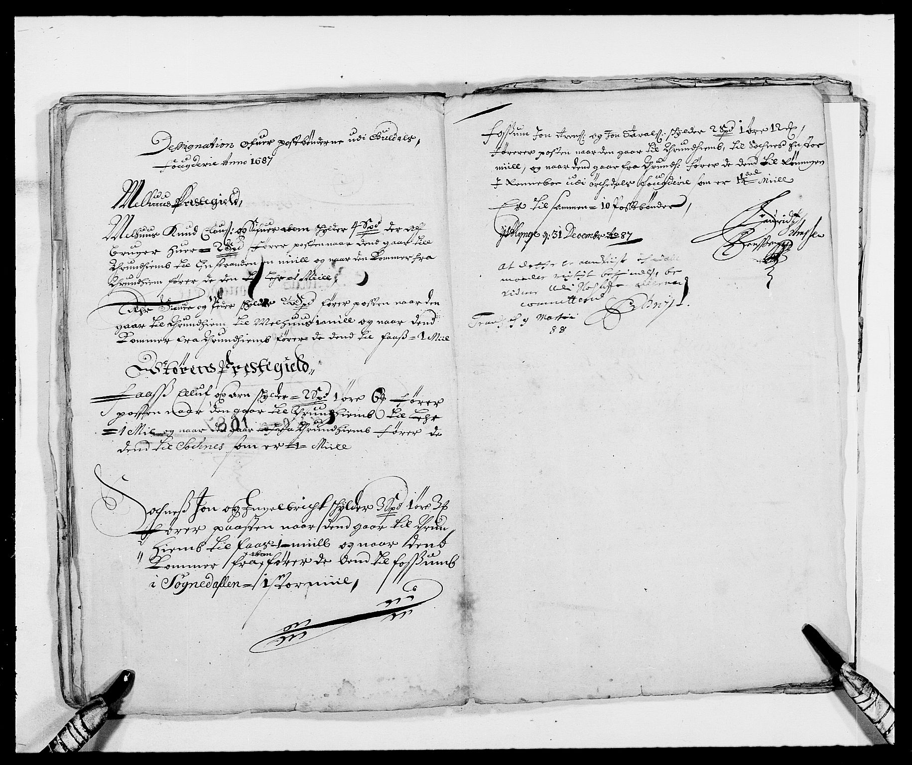 Rentekammeret inntil 1814, Reviderte regnskaper, Fogderegnskap, AV/RA-EA-4092/R59/L3939: Fogderegnskap Gauldal, 1687-1688, p. 101