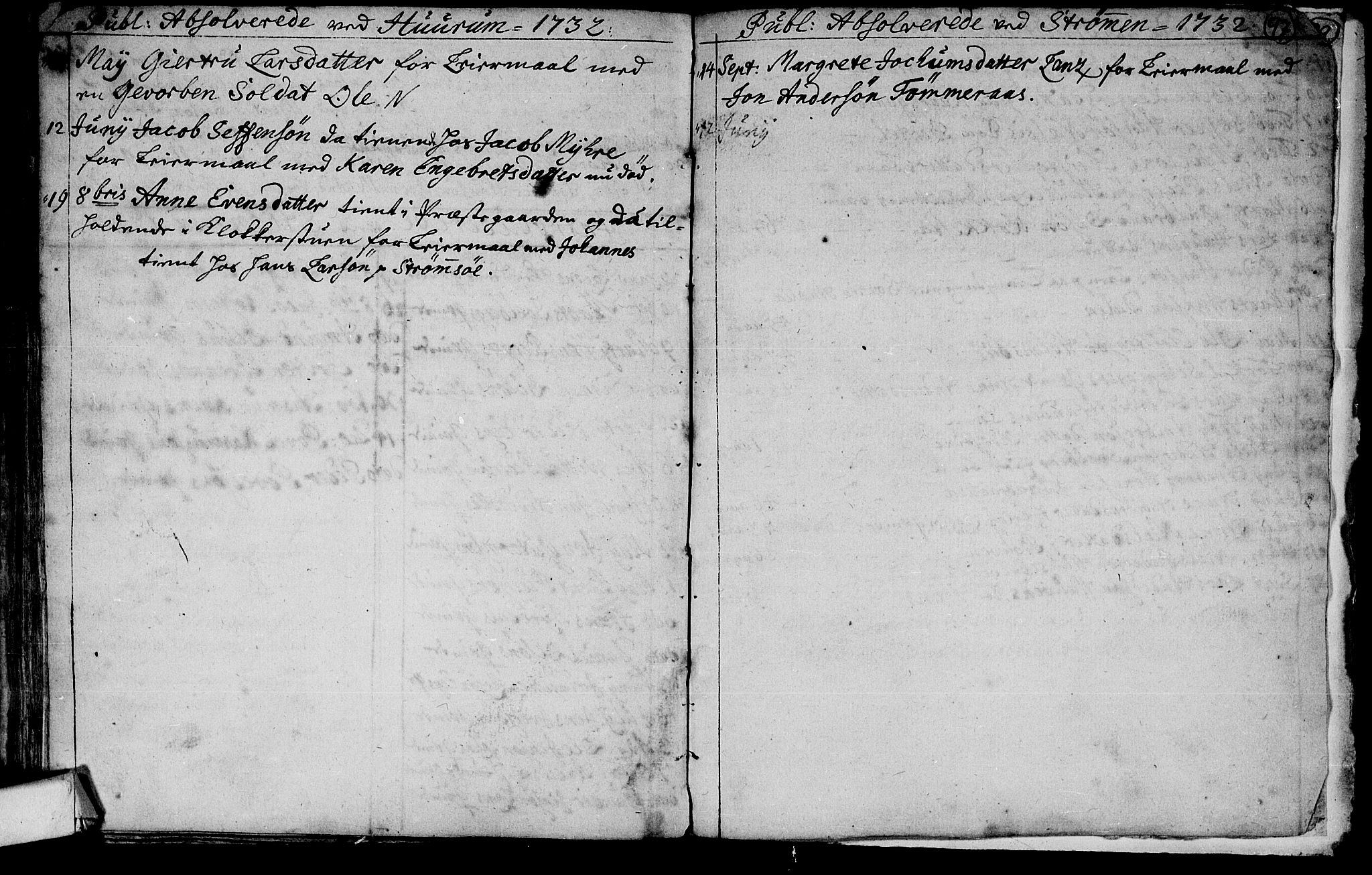 Hurum kirkebøker, AV/SAKO-A-229/F/Fa/L0001: Parish register (official) no. 1, 1715-1732, p. 97