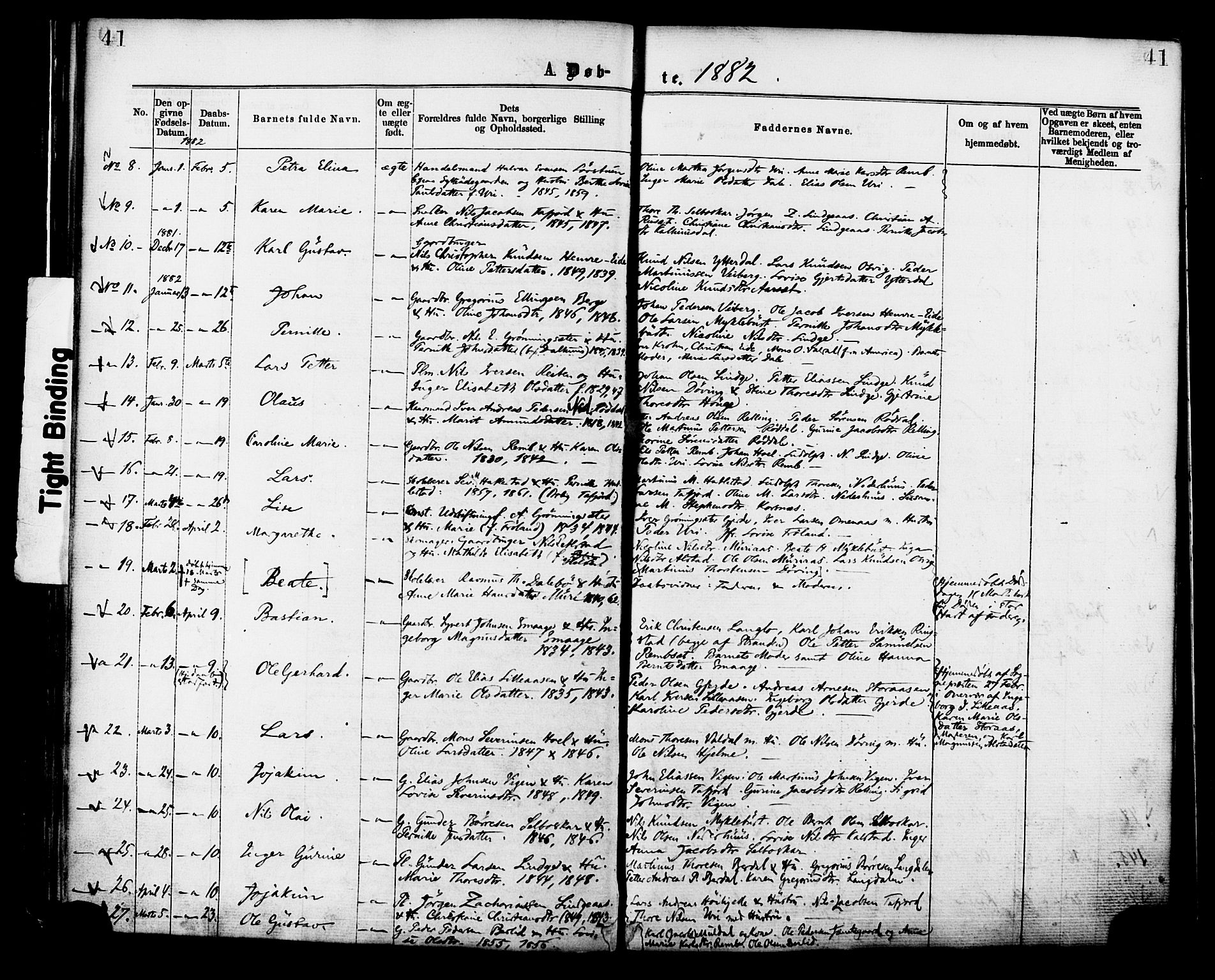 Ministerialprotokoller, klokkerbøker og fødselsregistre - Møre og Romsdal, AV/SAT-A-1454/519/L0254: Parish register (official) no. 519A13, 1868-1883, p. 41