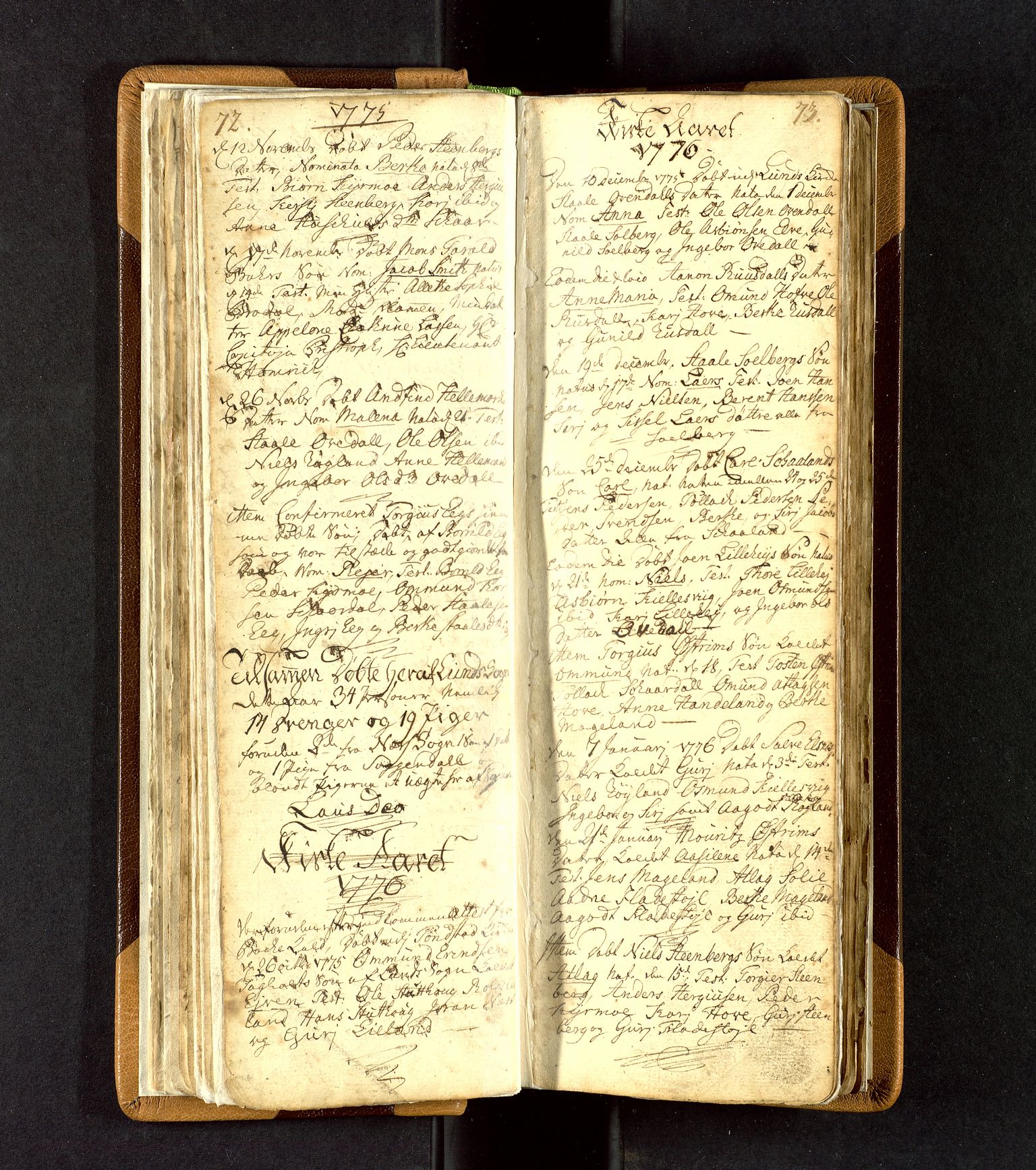 Lund sokneprestkontor, SAST/A-101809/S06/L0003: Parish register (official) no. A 3, 1761-1801, p. 72-73