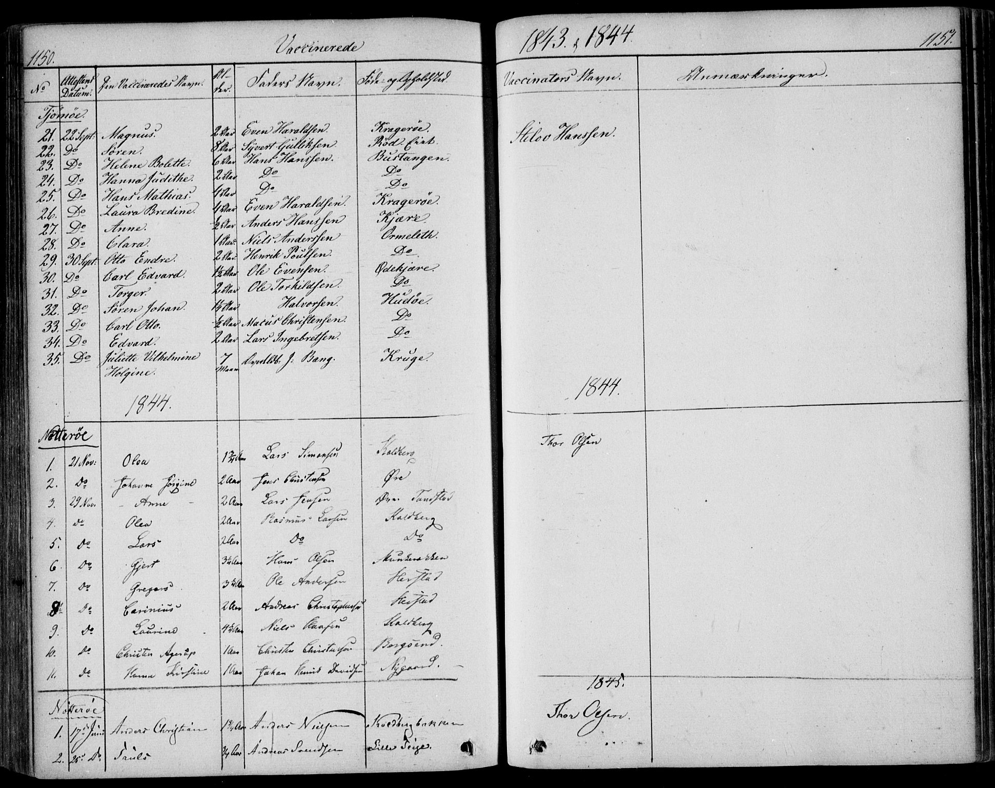 Nøtterøy kirkebøker, SAKO/A-354/F/Fa/L0005: Parish register (official) no. I 5, 1839-1852, p. 1150-1151