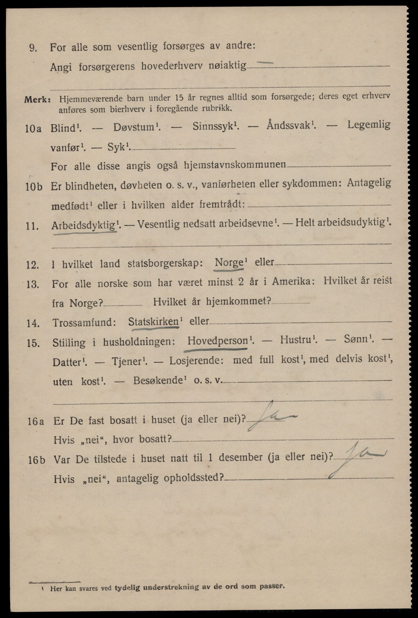 SAST, 1920 census for Stavanger, 1920, p. 59441