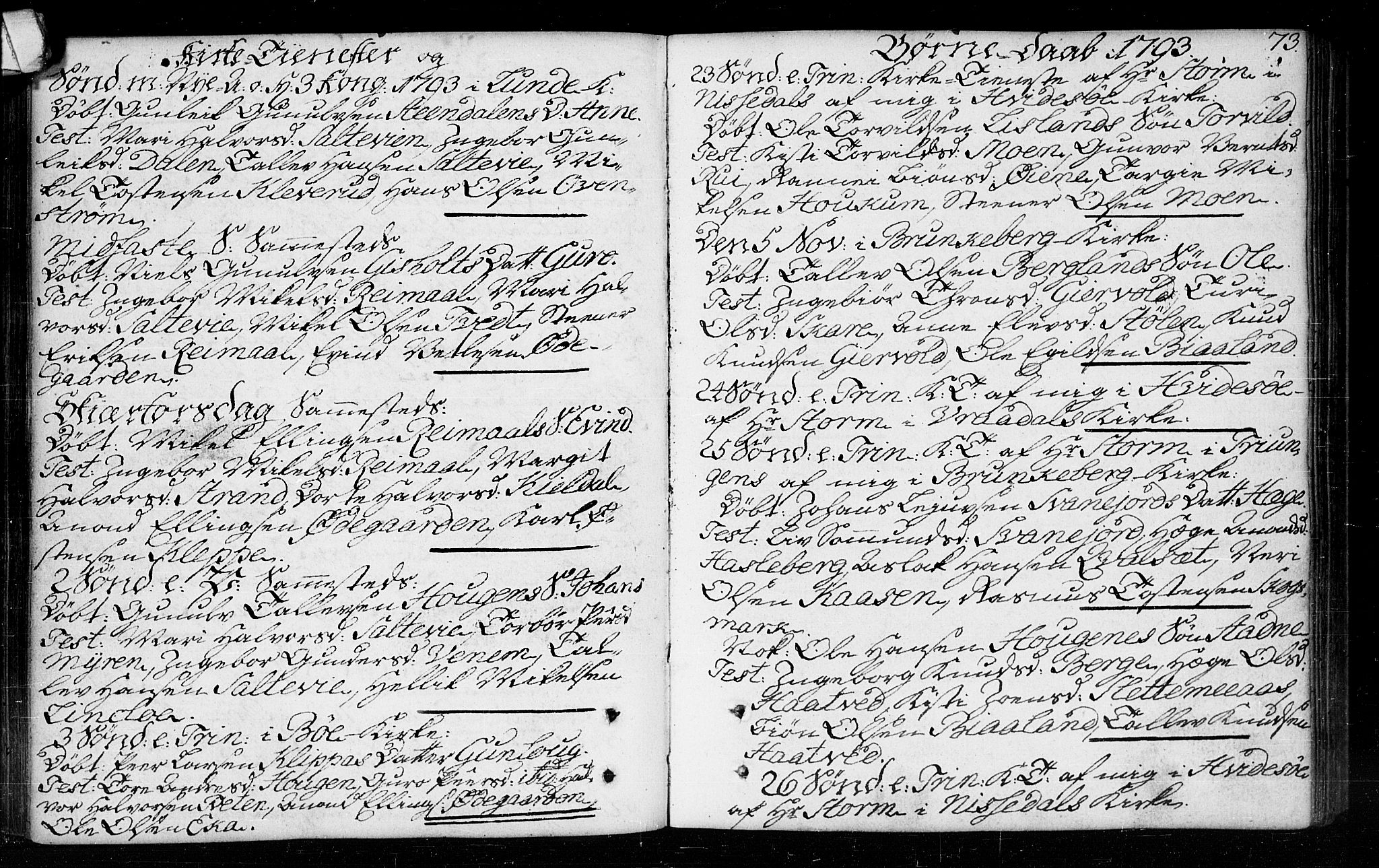 Kviteseid kirkebøker, AV/SAKO-A-276/F/Fa/L0003: Parish register (official) no. I 3, 1787-1799, p. 73