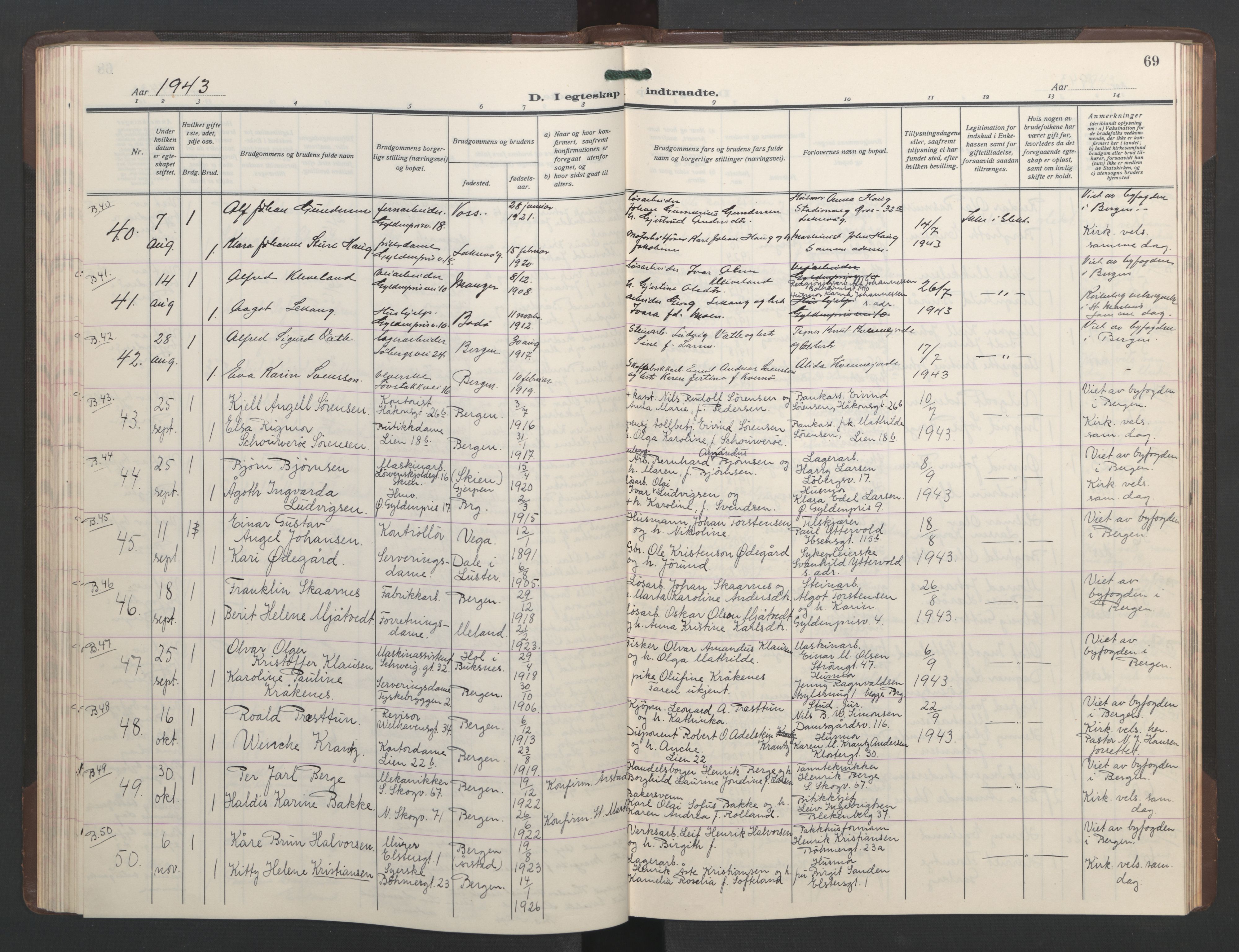 St. Markus sokneprestembete, AV/SAB-A-99935: Parish register (copy) no. C 1, 1928-1947, p. 68b-69a