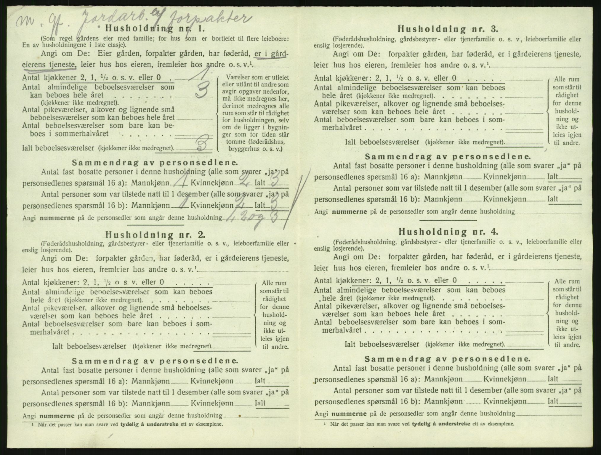 SAKO, 1920 census for Hedrum, 1920, p. 128