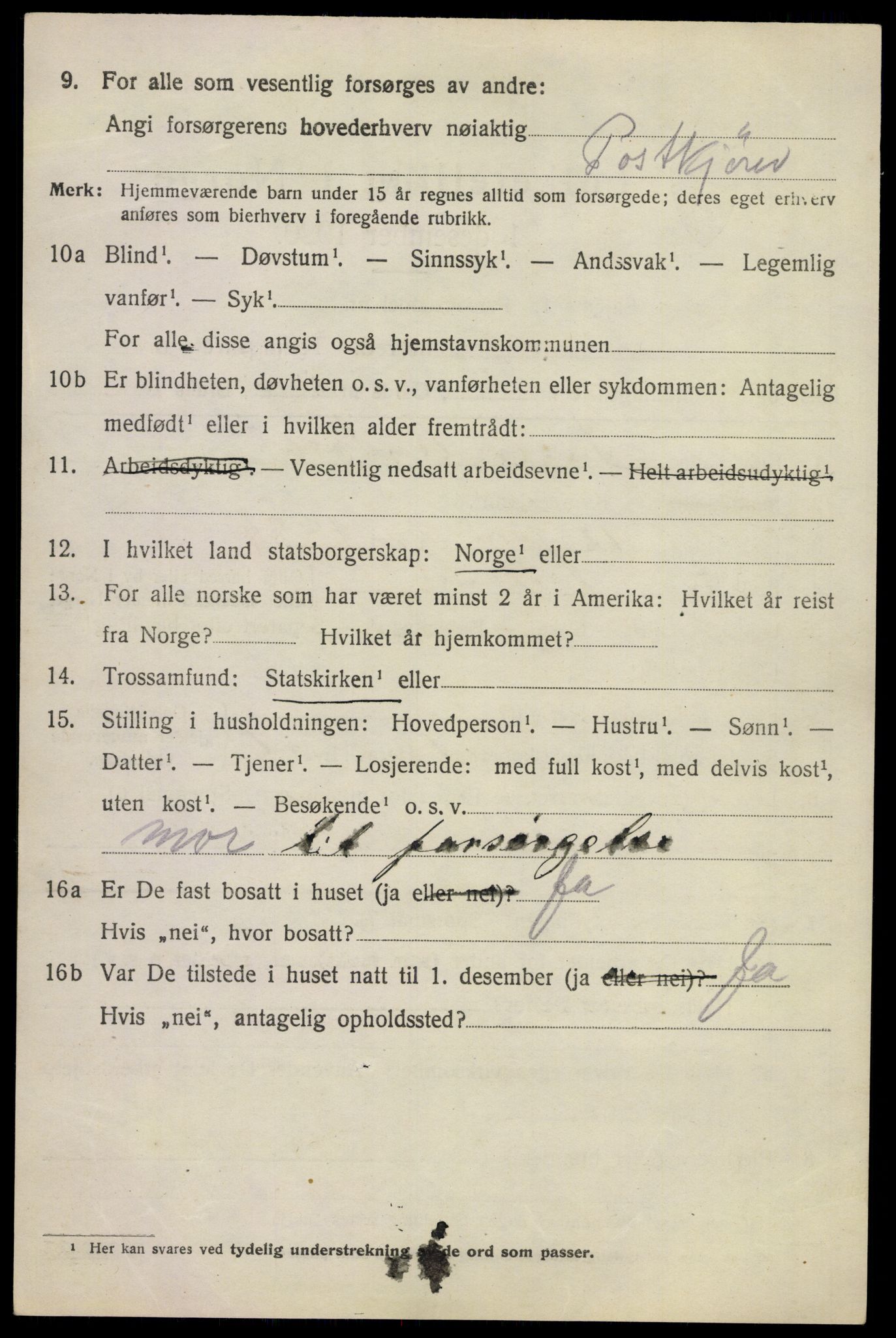 SAKO, 1920 census for Sem, 1920, p. 13386